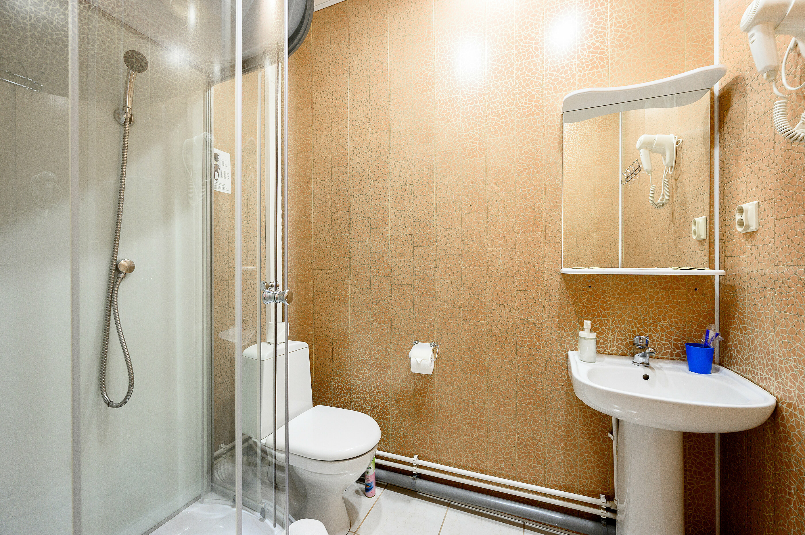 Стандартный двухместный номер с одной большой или двумя односпальными кроватями