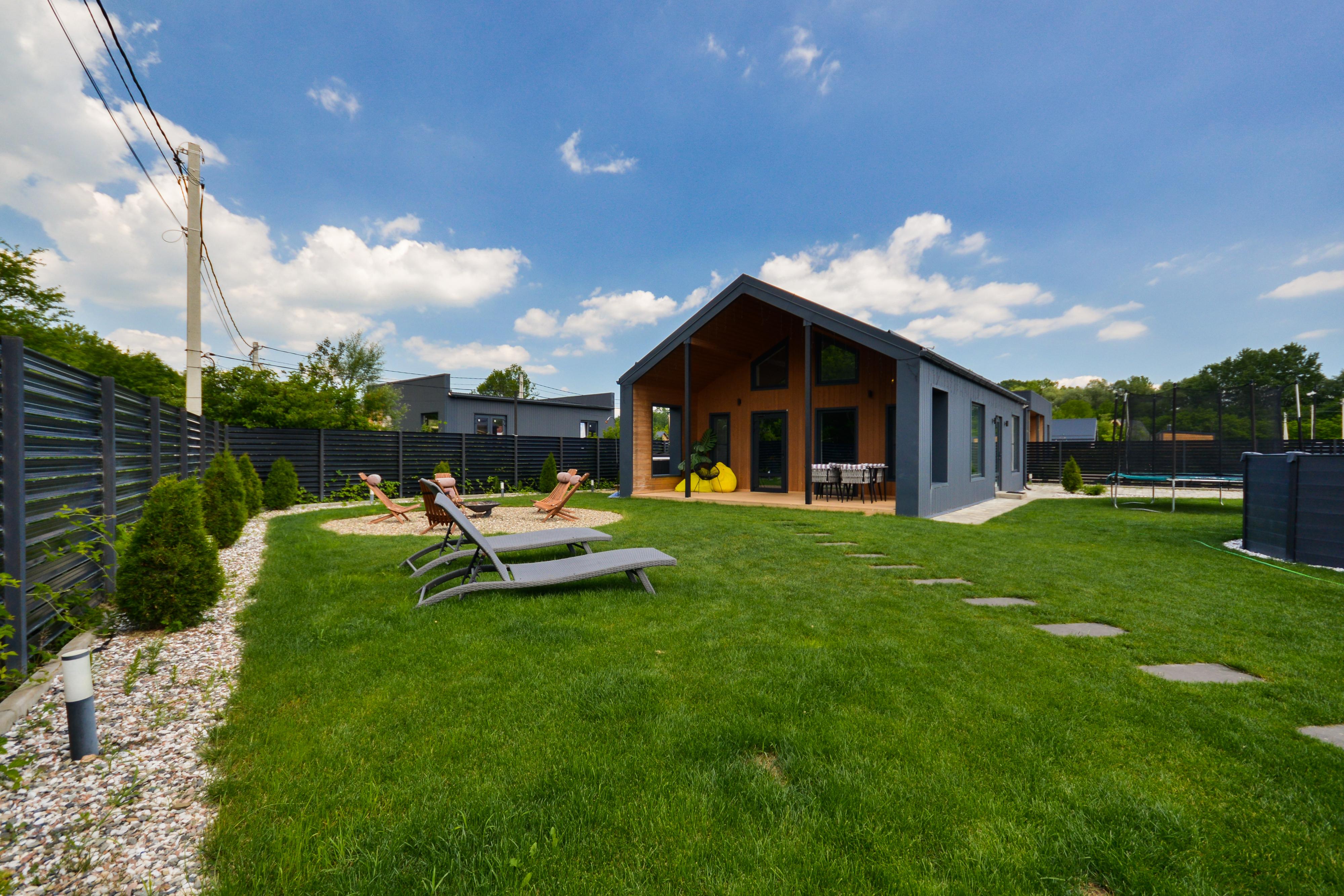 Дом Barn с баней на дровах и бассейном