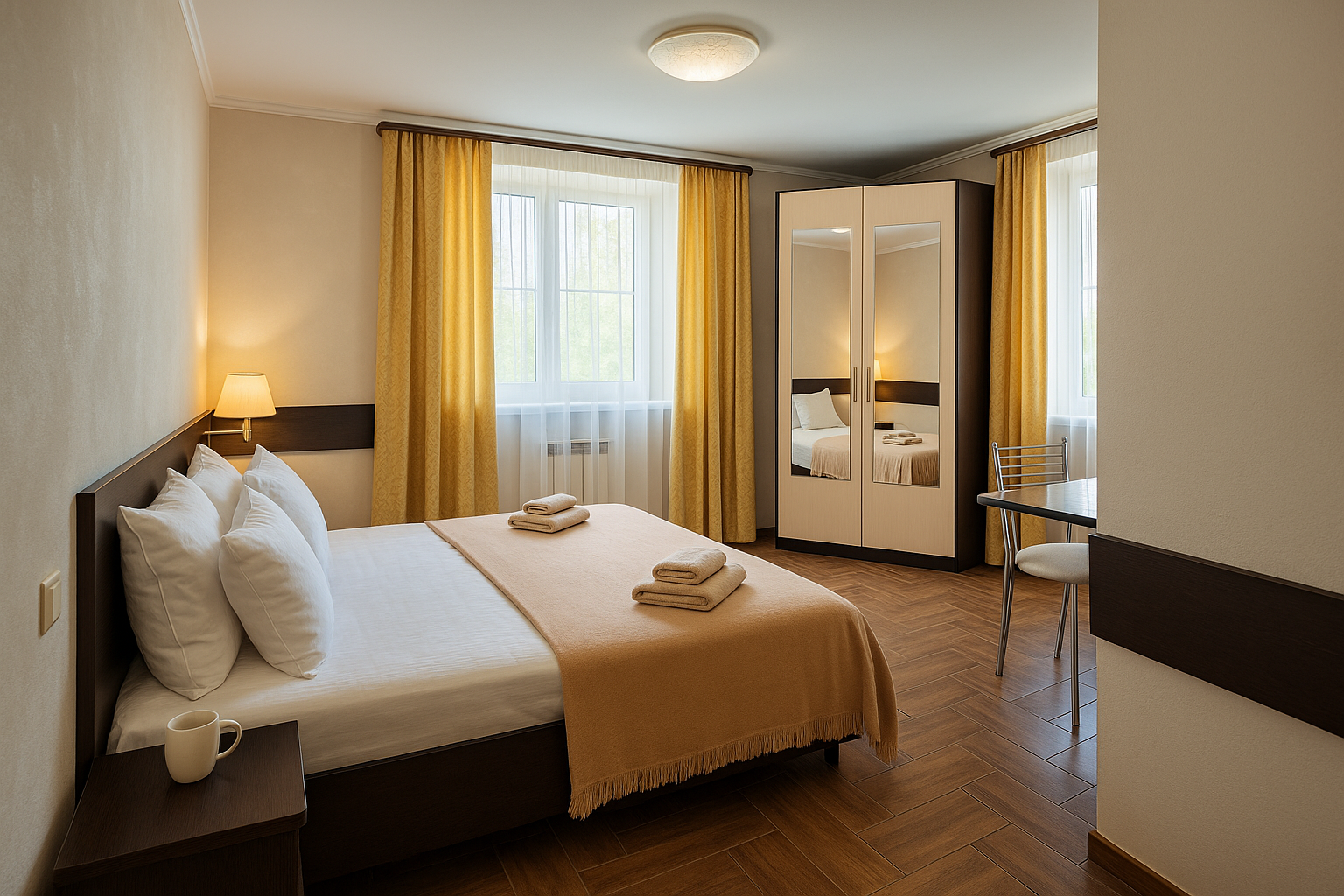 Просторный номер люкс с собственным душем