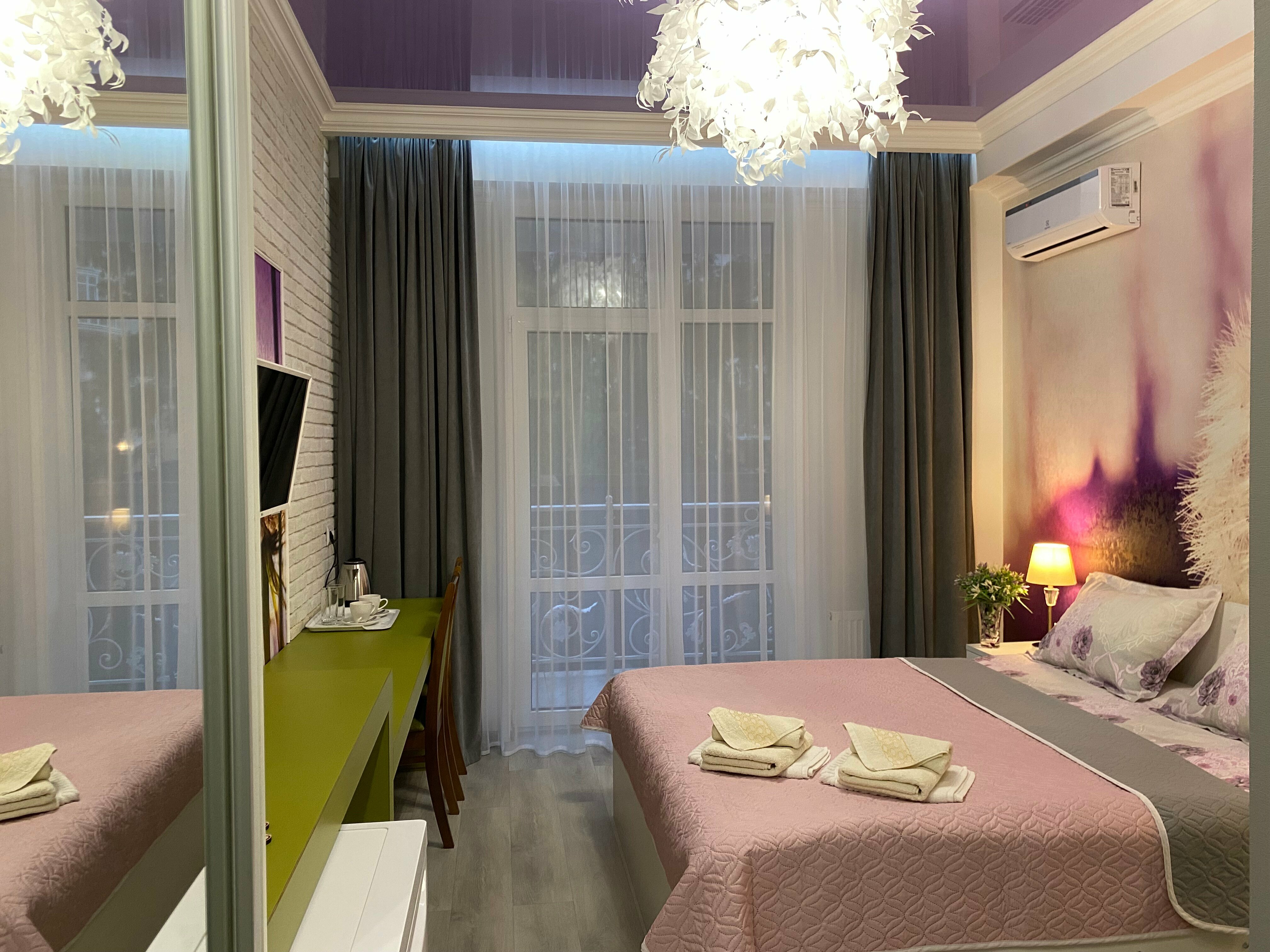 Двухместный номер с 1 кроватью и балконом