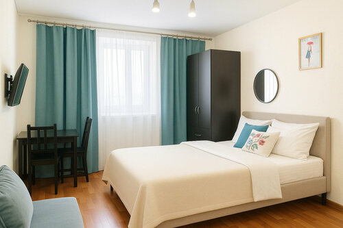 Номер-студия с кроватью размера "king-size" и диван-кроватью