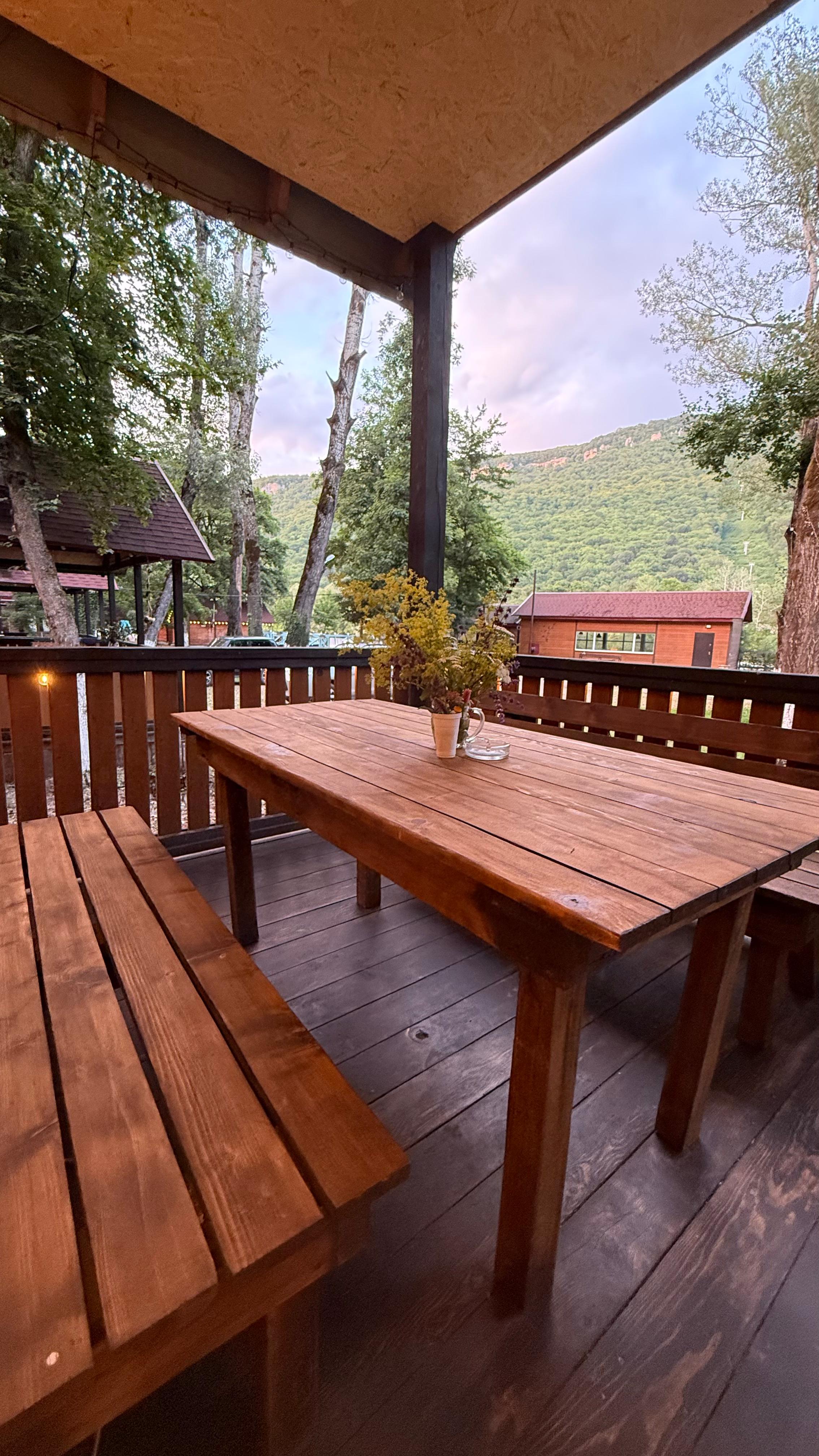 Дом с видом на горы и лес