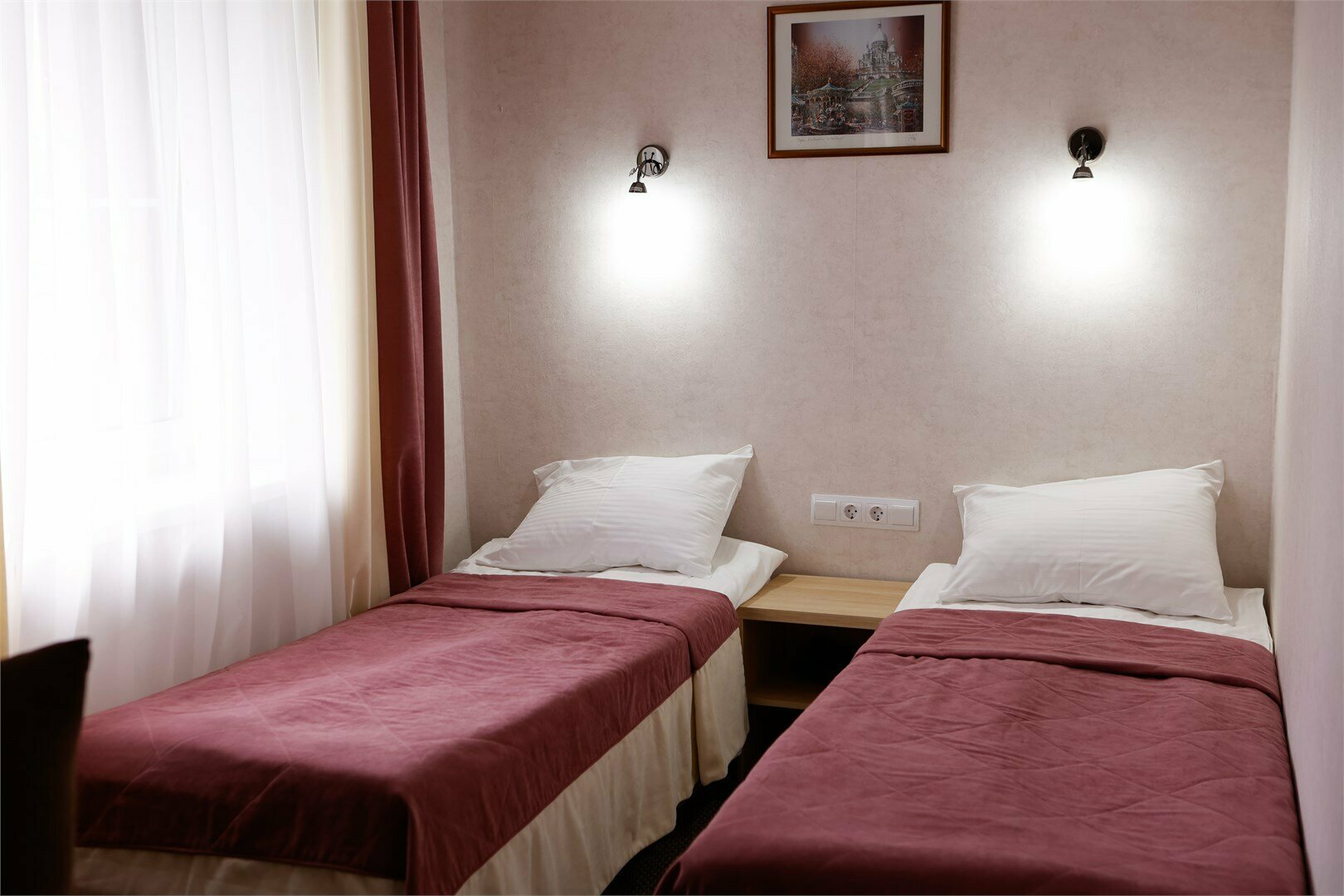 Стандартный двухместный номер с 2 отдельными кроватями, вид на сад