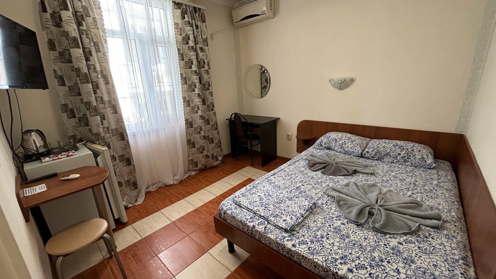 Двухместный номер с 1 кроватью и террасой