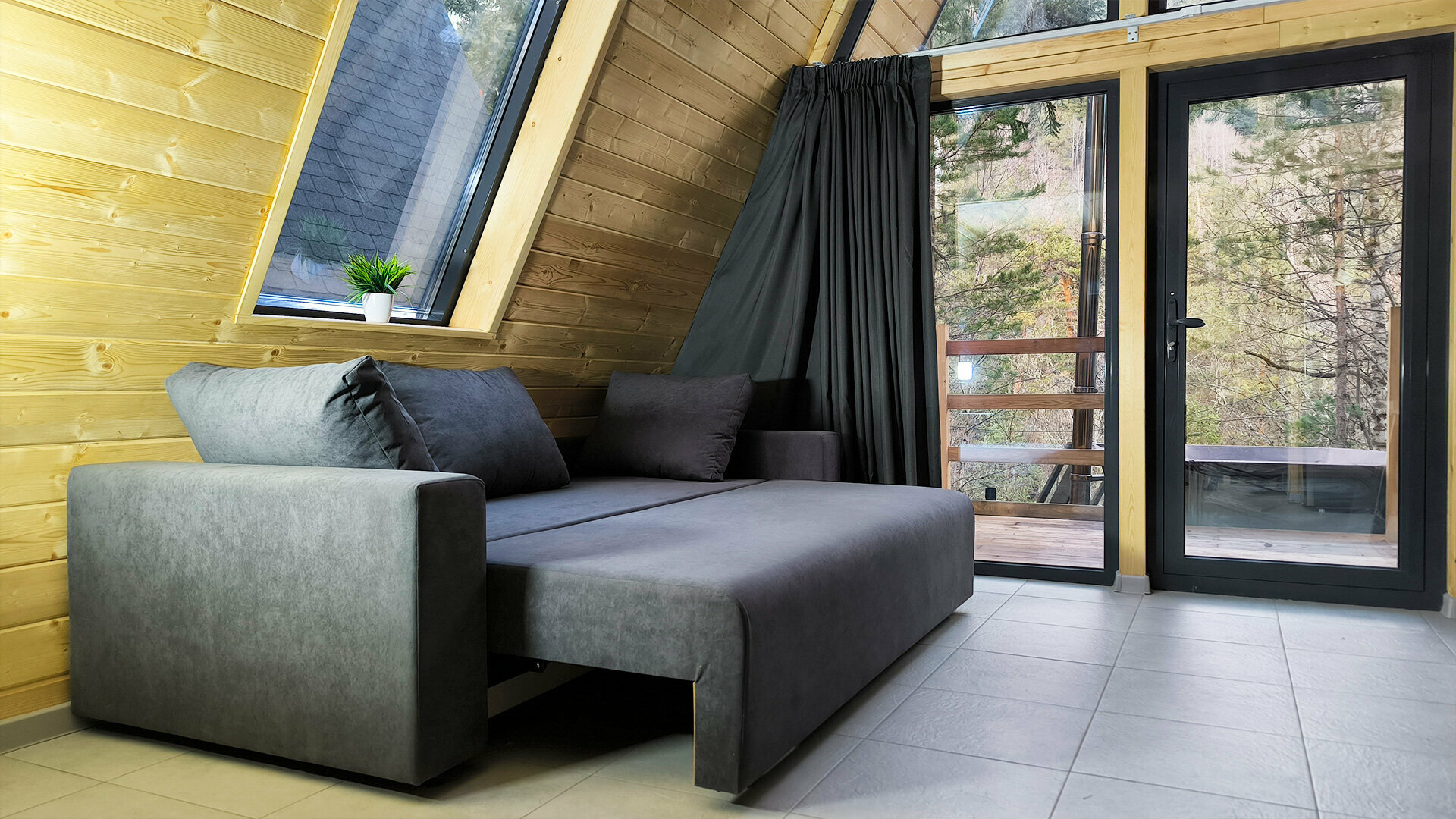 Дом Соло №3 у реки, с чаном  (без посещения бани и бассейна)