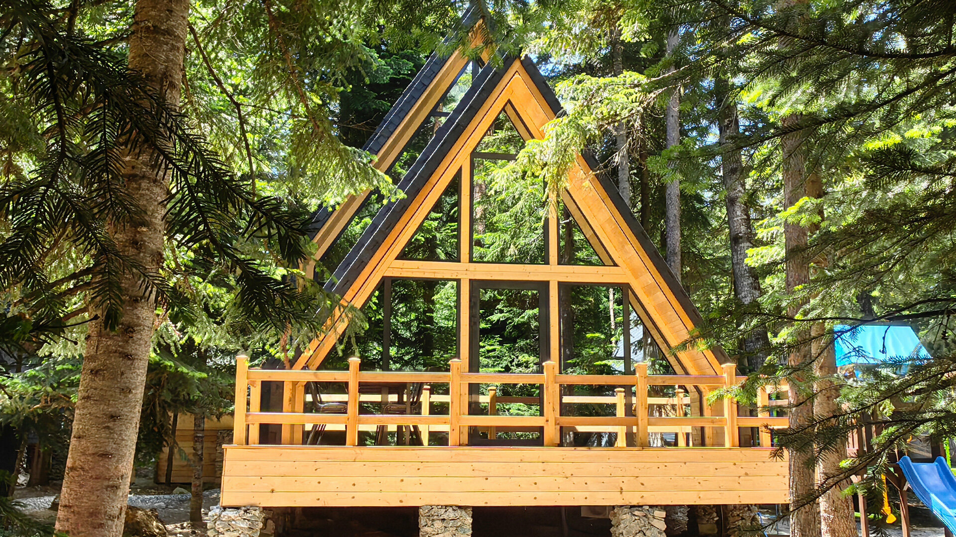 Большой дом в лесу Дуо 5 с 2 изолированными спальнями  (без посещения бани и бассейна)