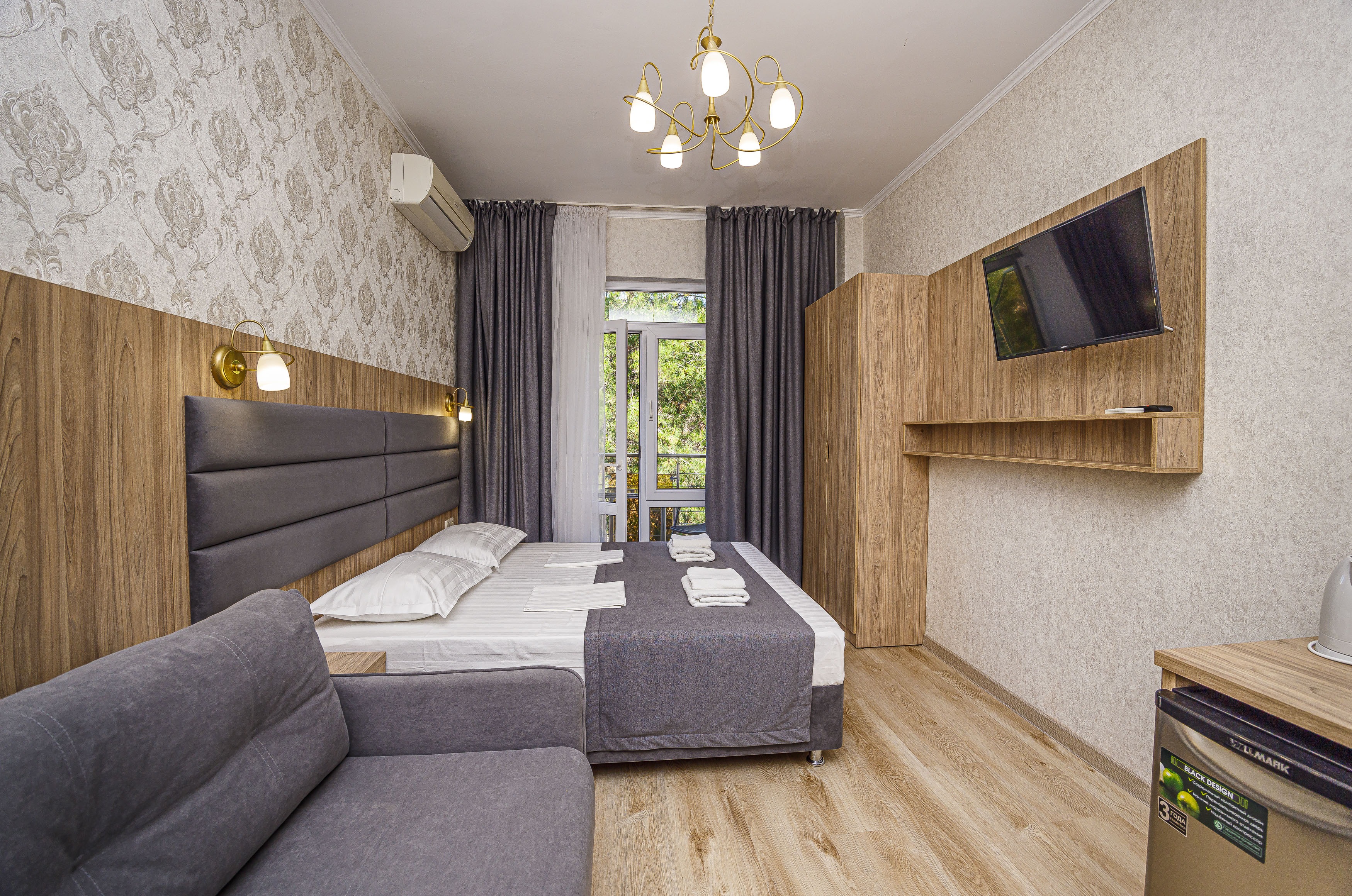 Двухместный номер с 1 кроватью и видом на парк