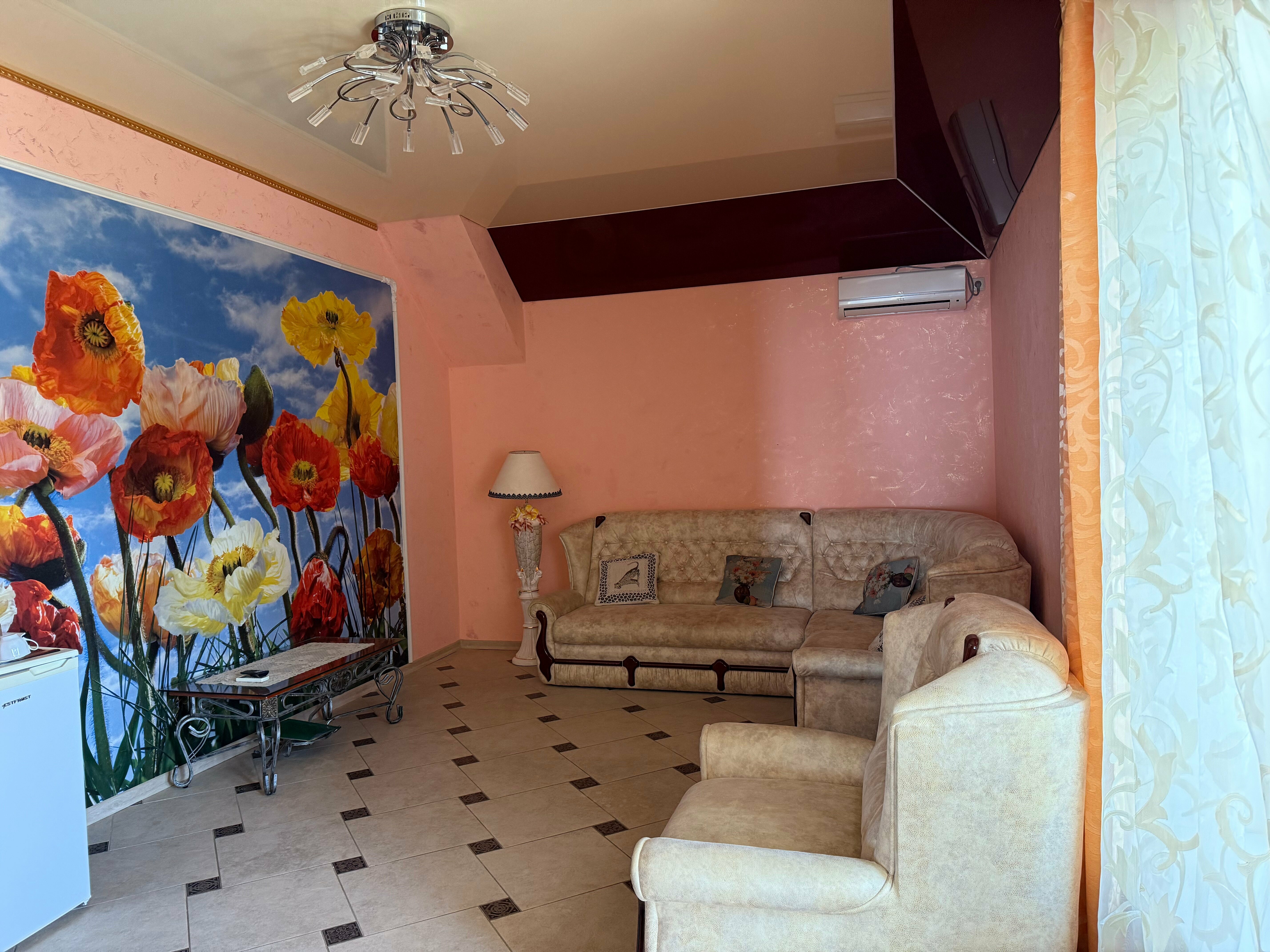 Четырехместный номер с видом на море