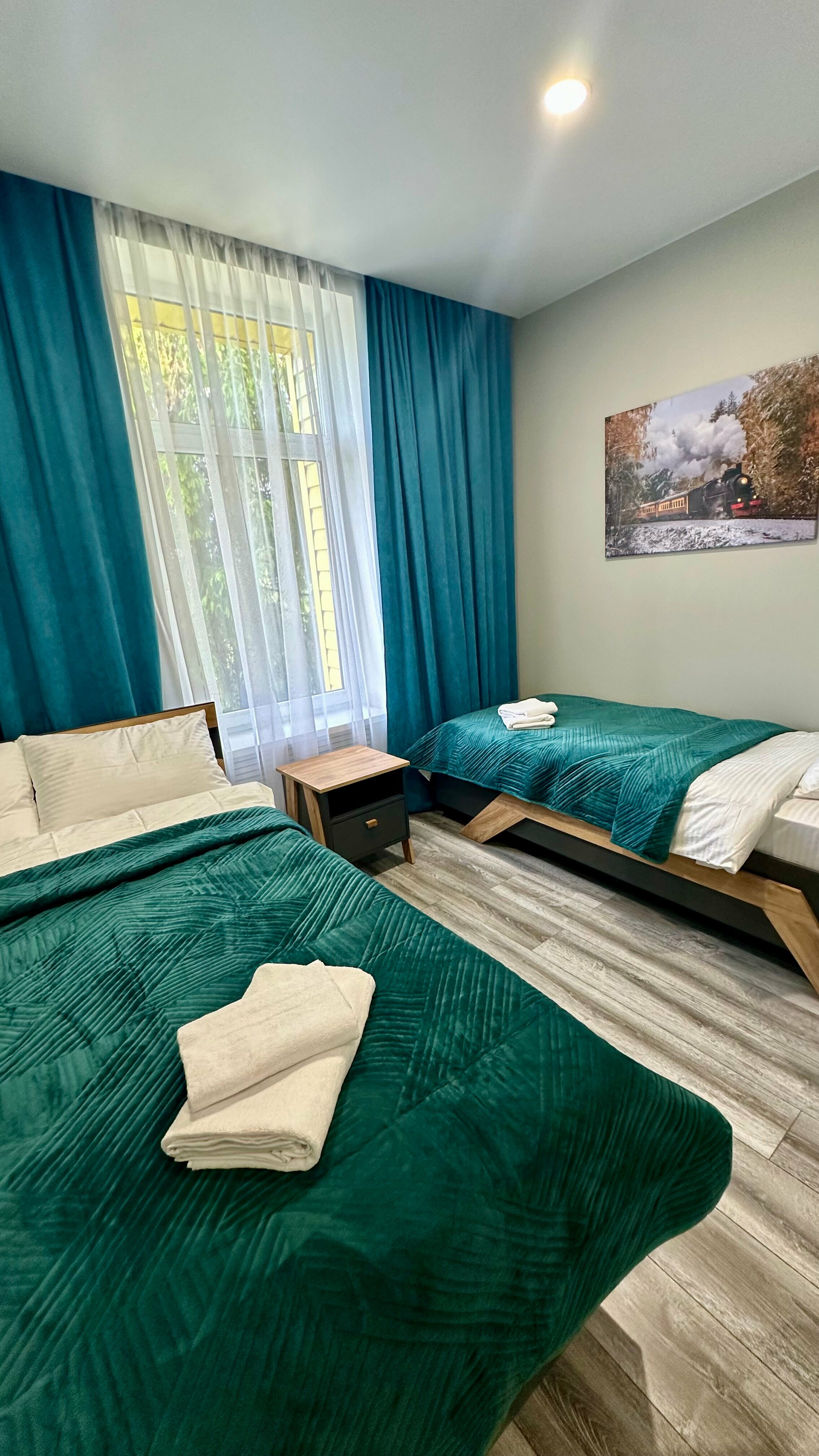 Двухместный номер с 2 отдельными кроватями и душем