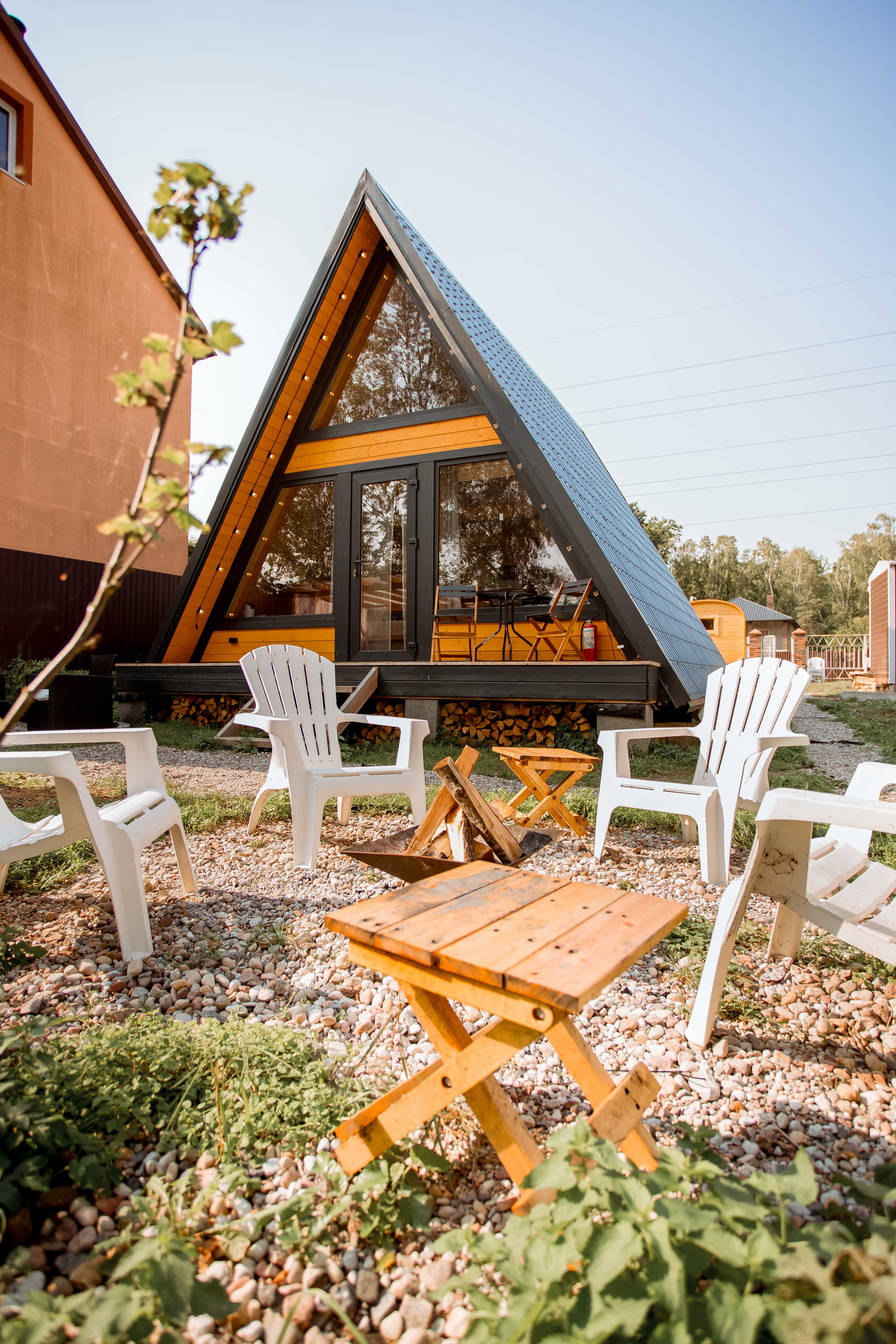 Дом с видом на лес и залив