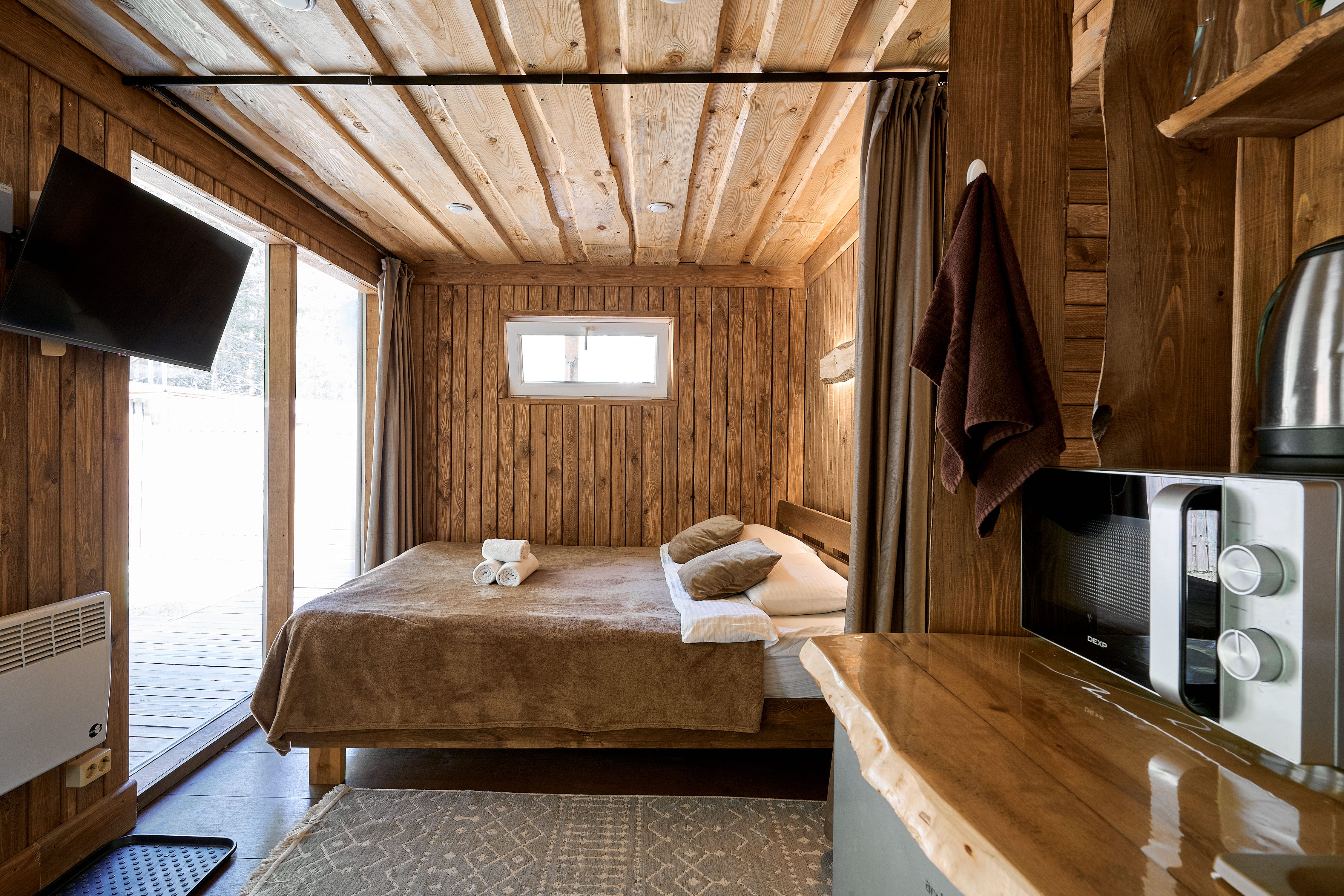 Двухместный номер с 1 кроватью и террасой