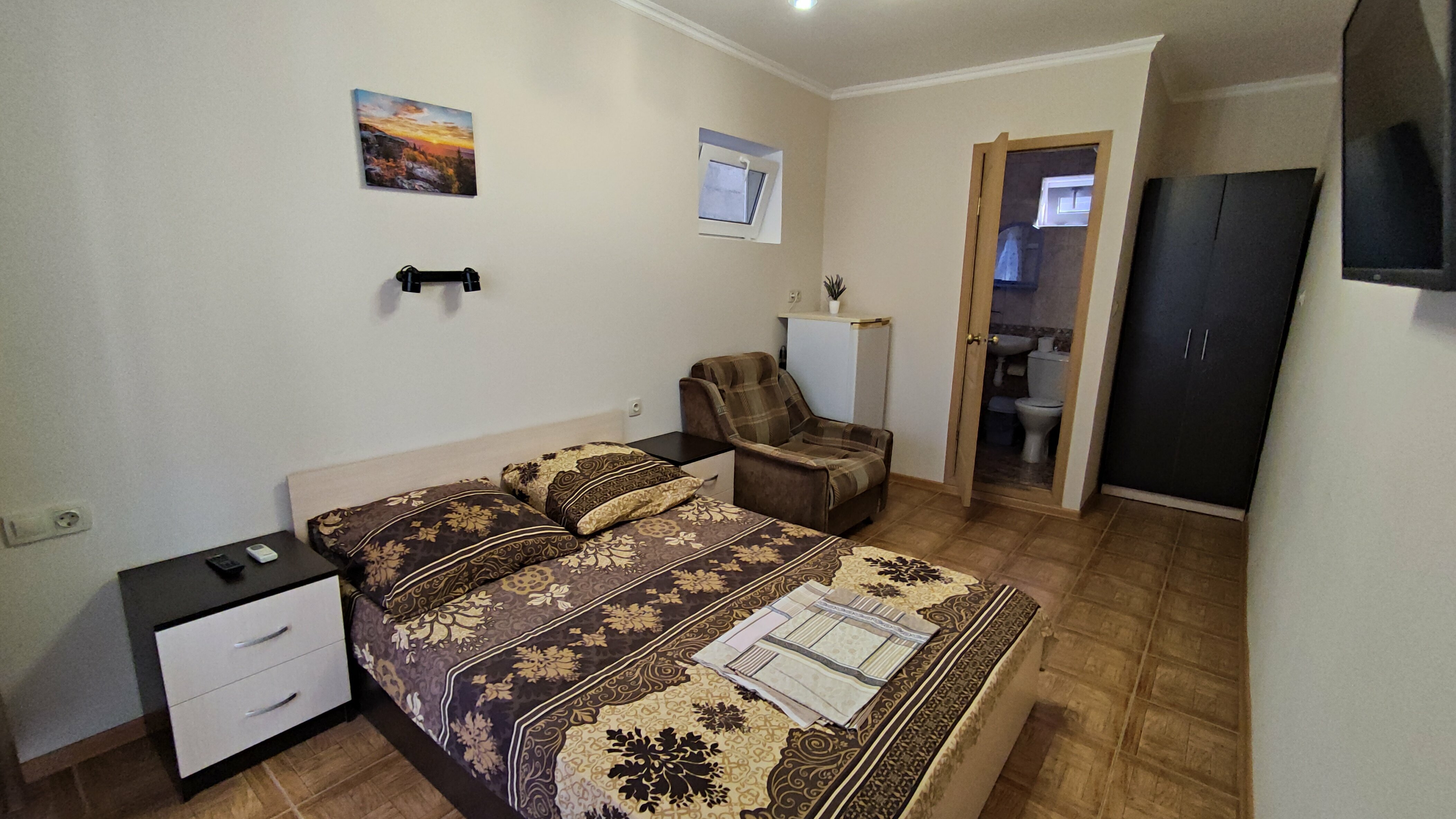 Двухместный номер с 1 кроватью и собственной ванной комнатой