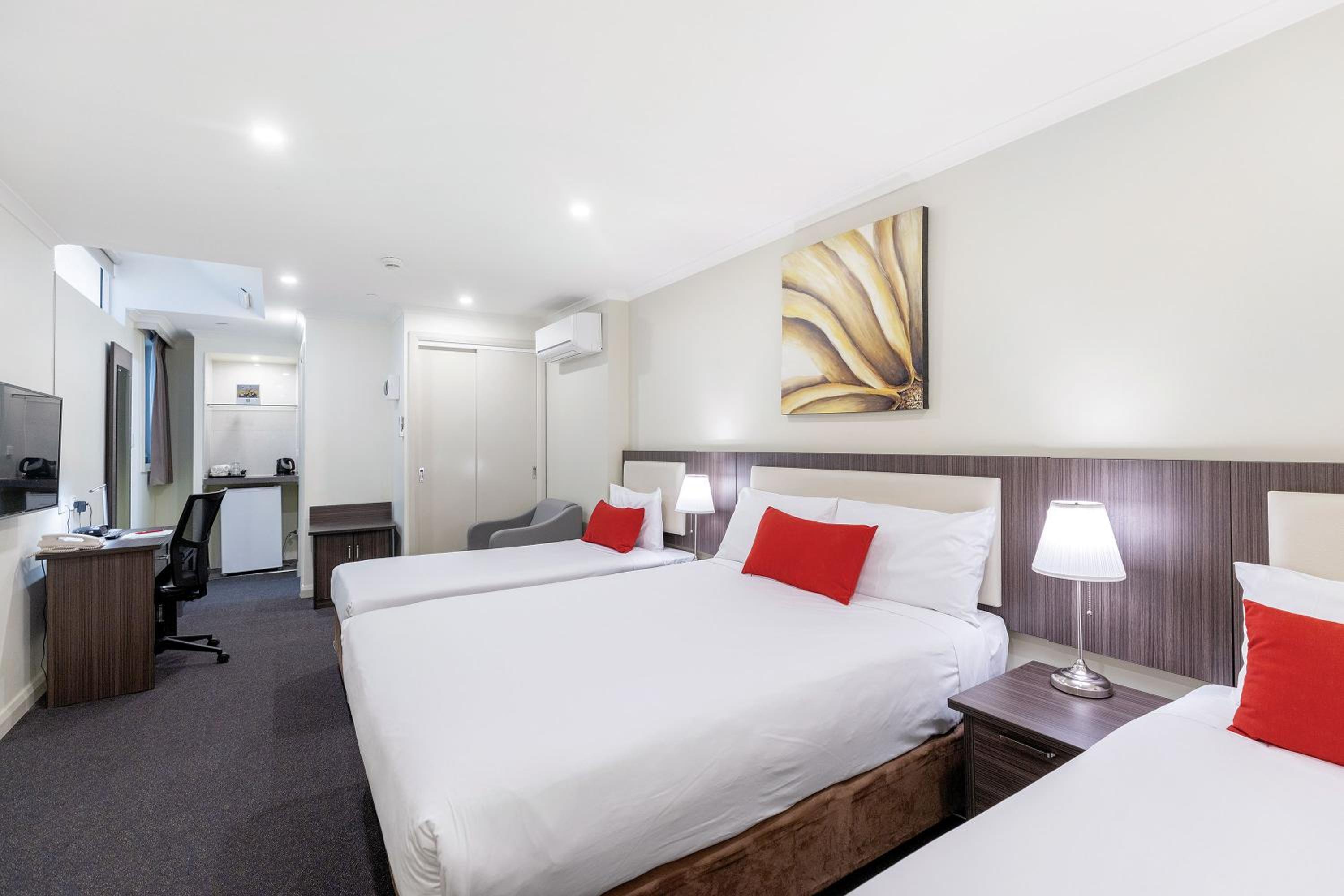 Family Room with One Double and Two Single Beds