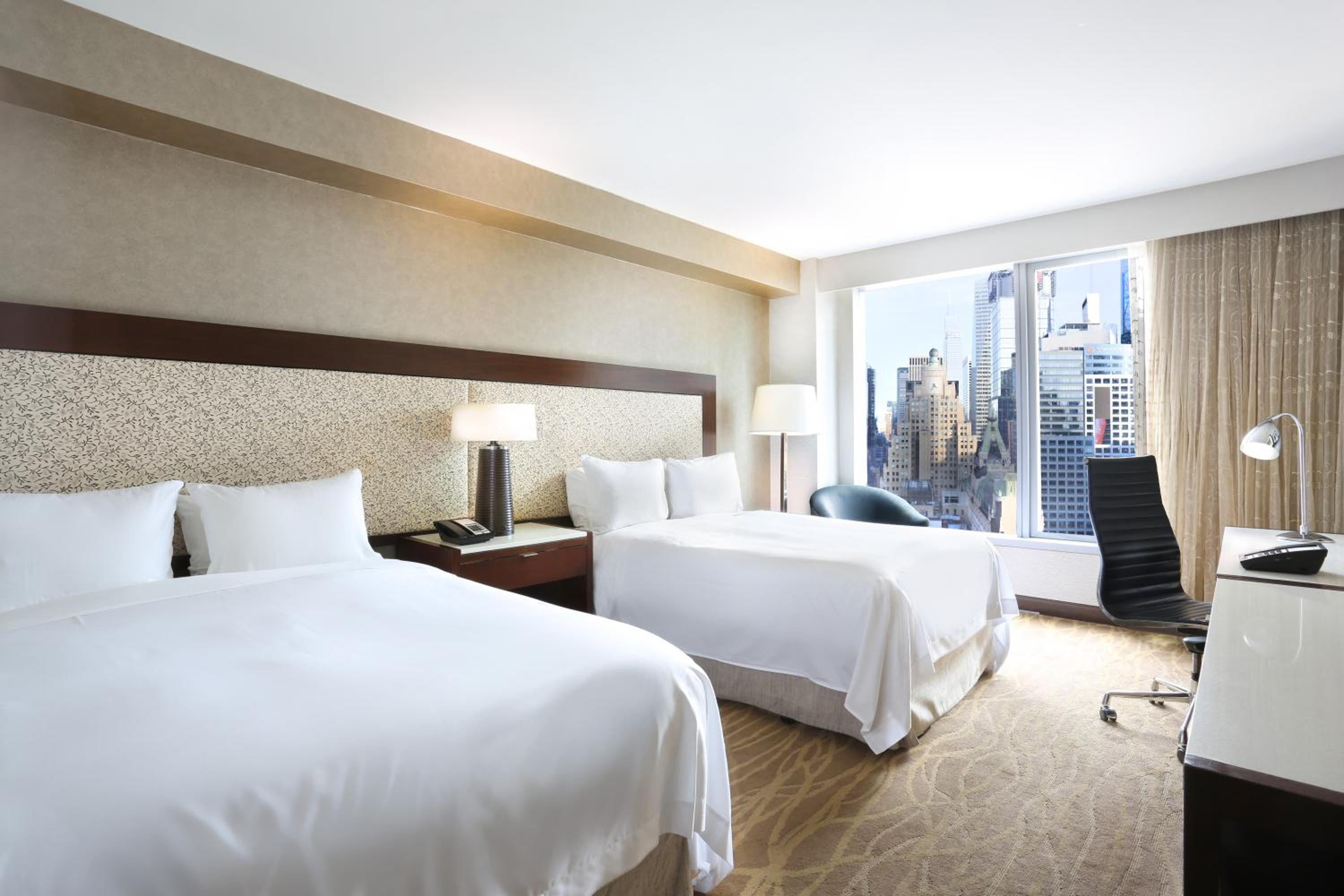 Premium Double Room with Two Double Beds and Midtown View