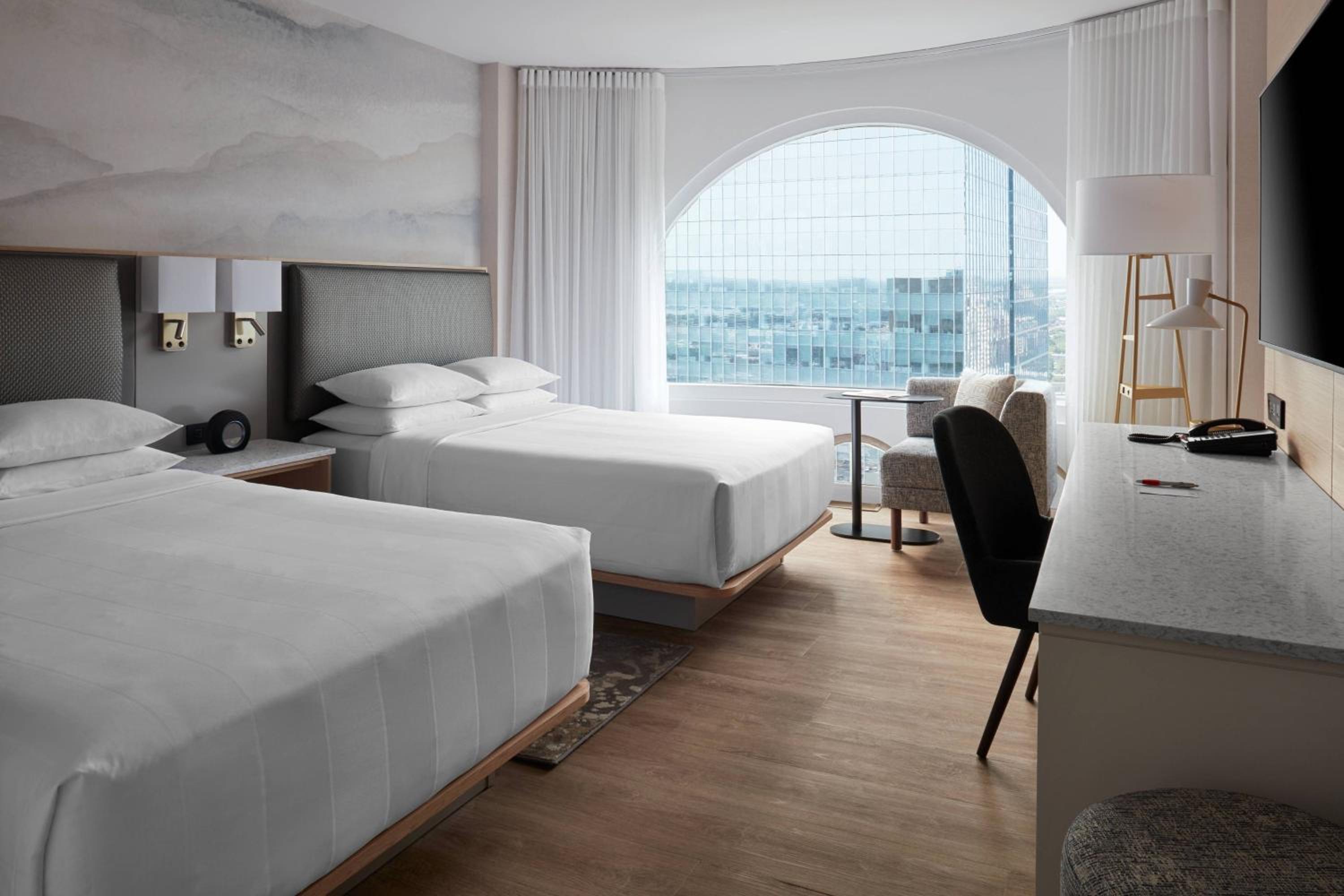 Guest Room with Two Double Beds - City View