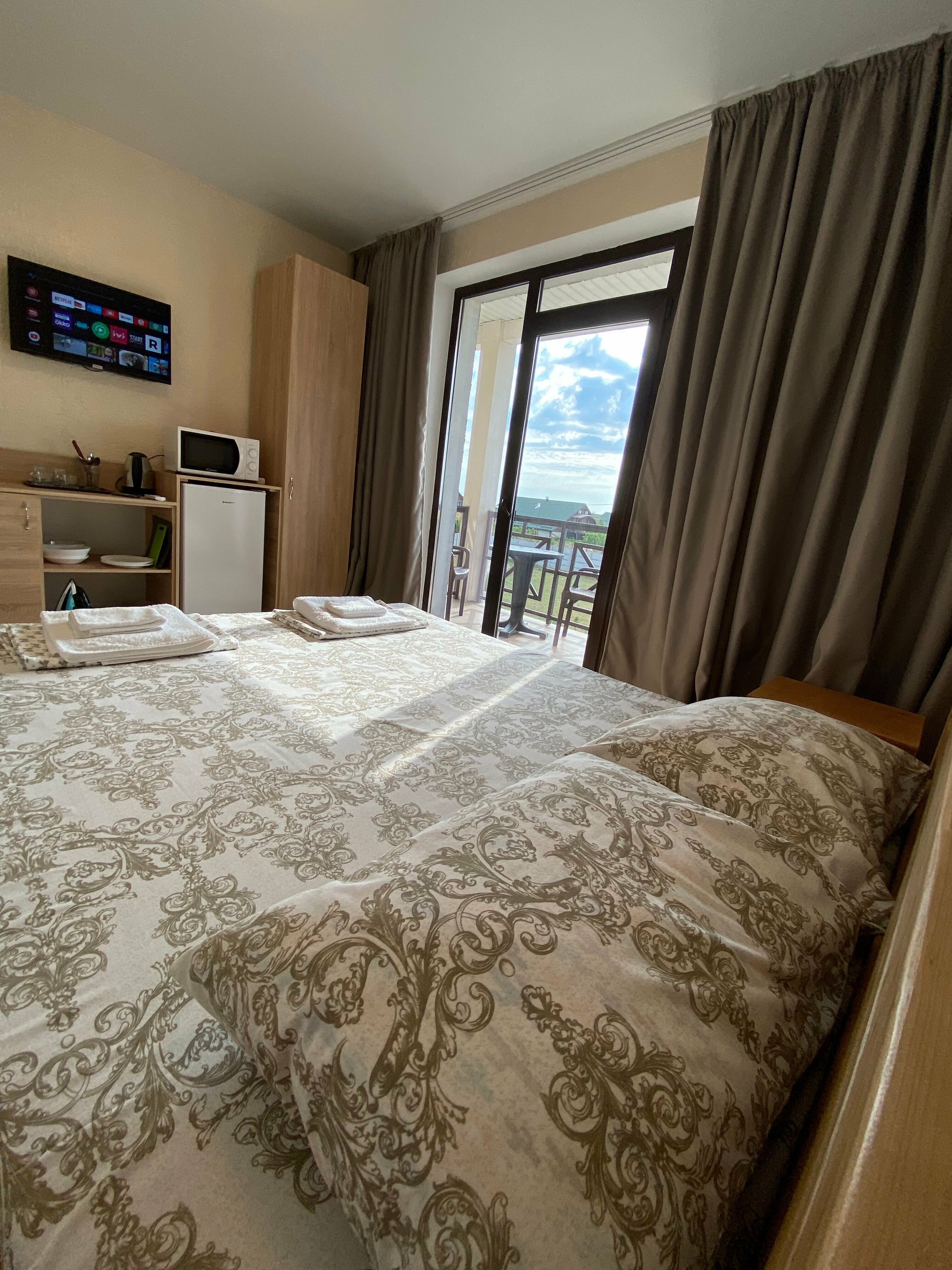 Двухместный номер с 1 кроватью и балконом