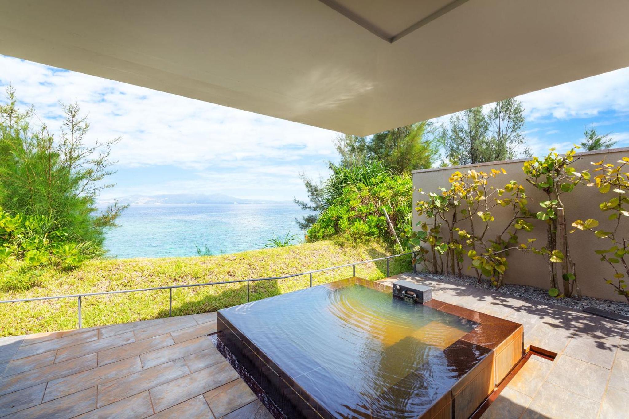 Cliff Villa with Private Pool, Natural Hot Spring and Lounge Access  
