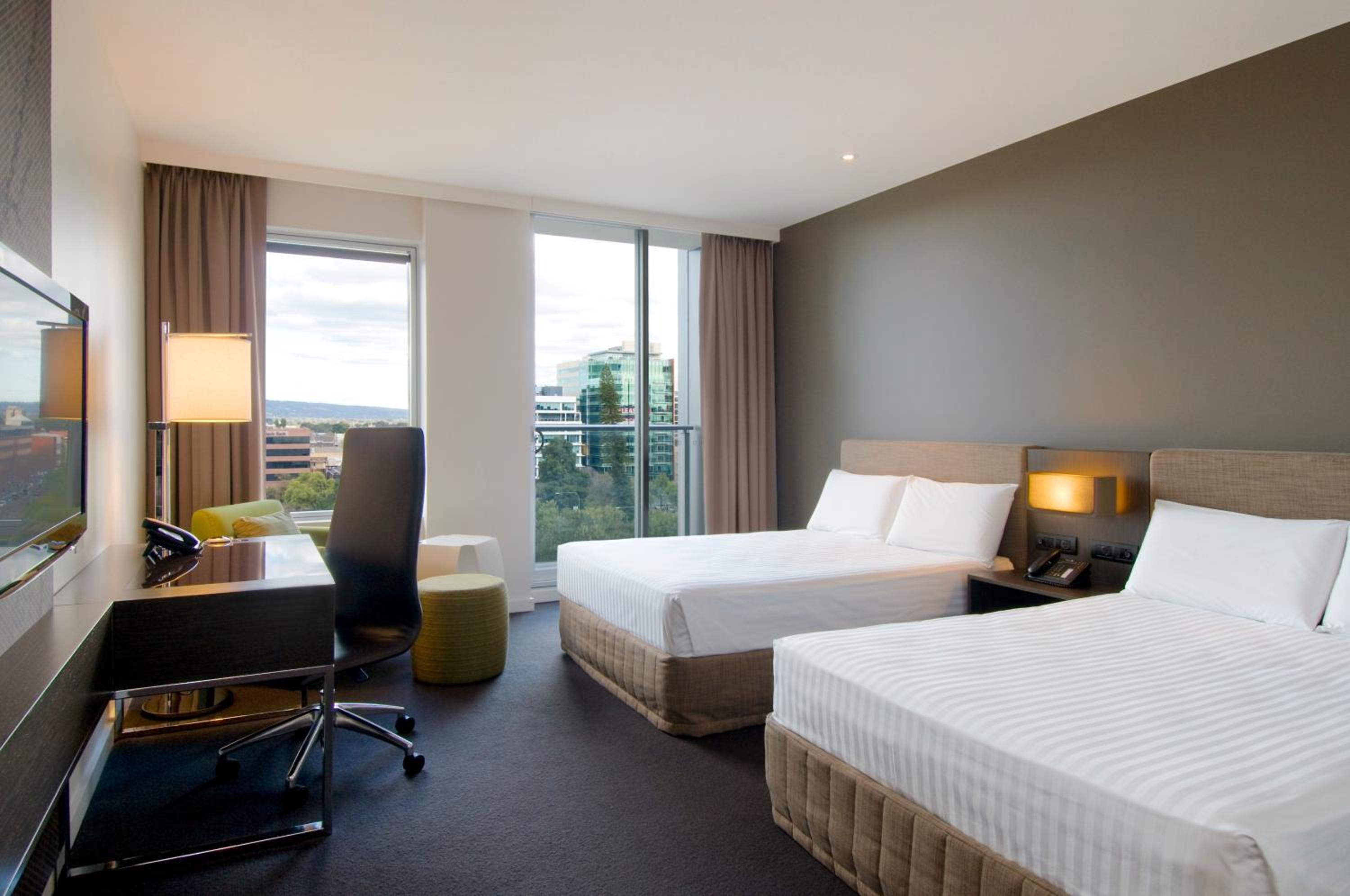 Premium Deluxe Room with Two Double Beds, Park View and Balcony