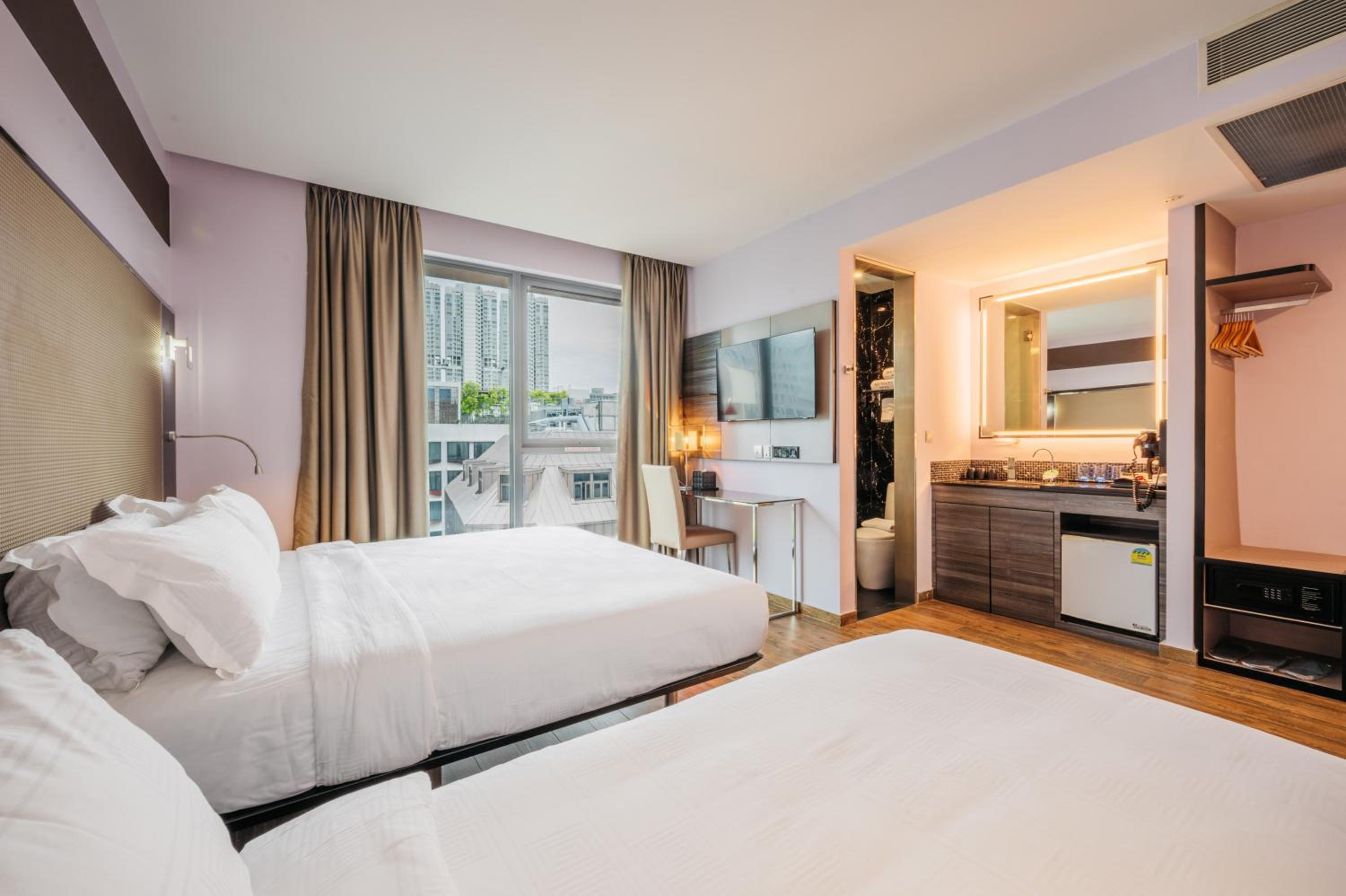 Classic Family Room with One Double Bed and One Single Bed