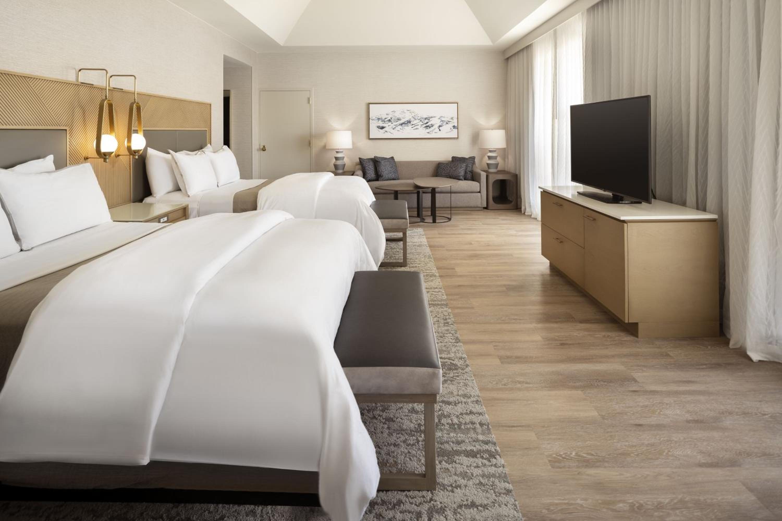 Luxury Suite with Two Queen Beds with City and Mountain View