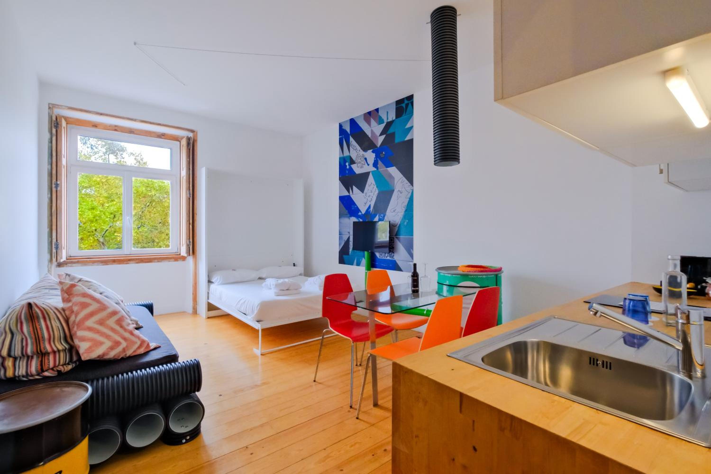 One-Bedroom Apartment with Terrace and City View