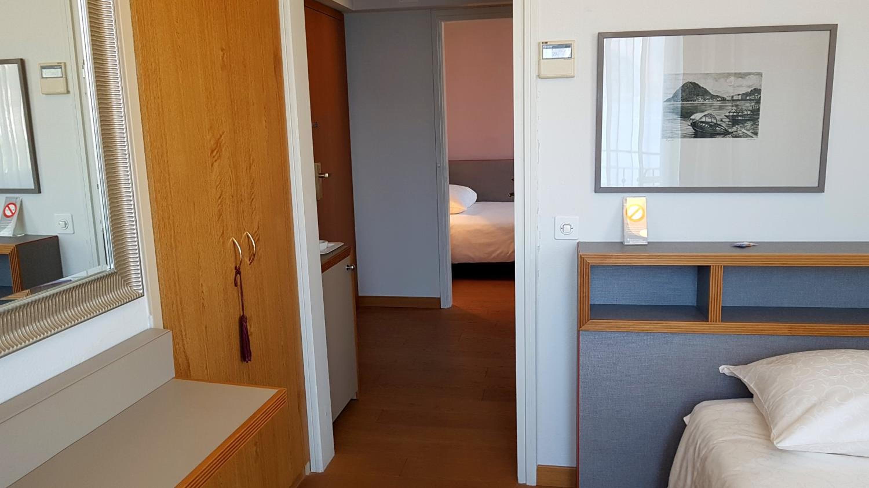 Two Connecting Single Rooms with Lake View and Balcony