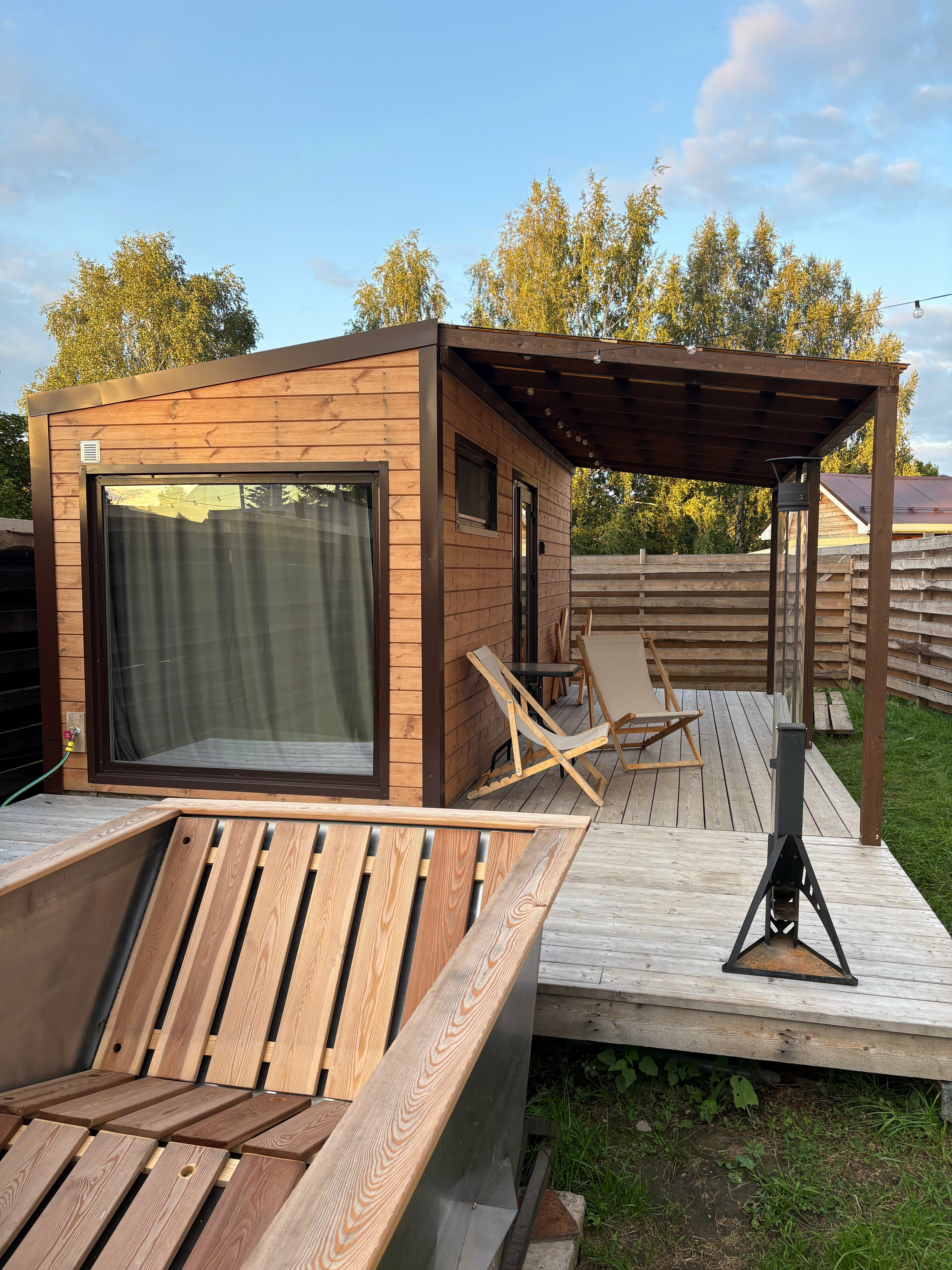 Двухместный номер с 1 кроватью и террасой