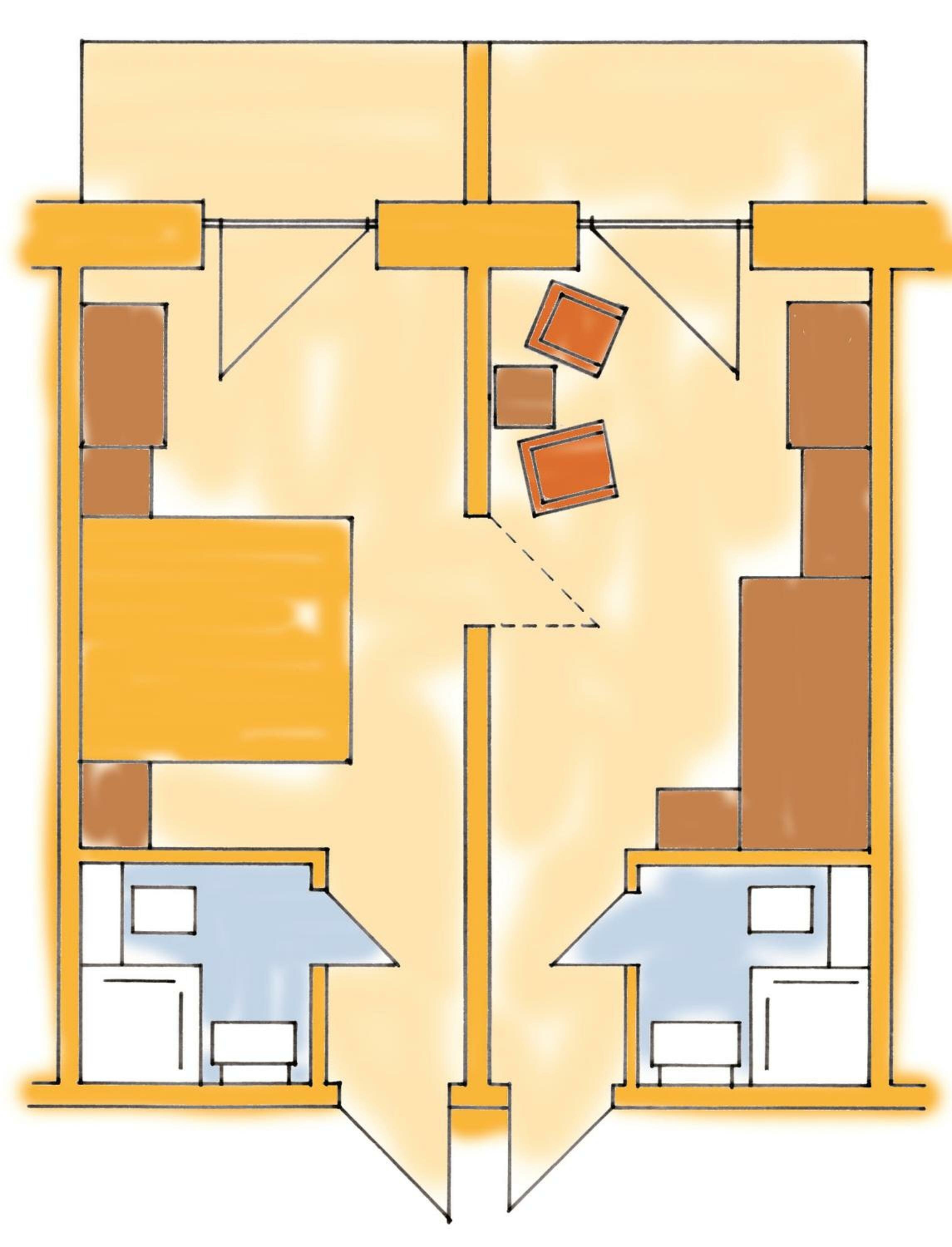 Dreibettzimmer Komfort