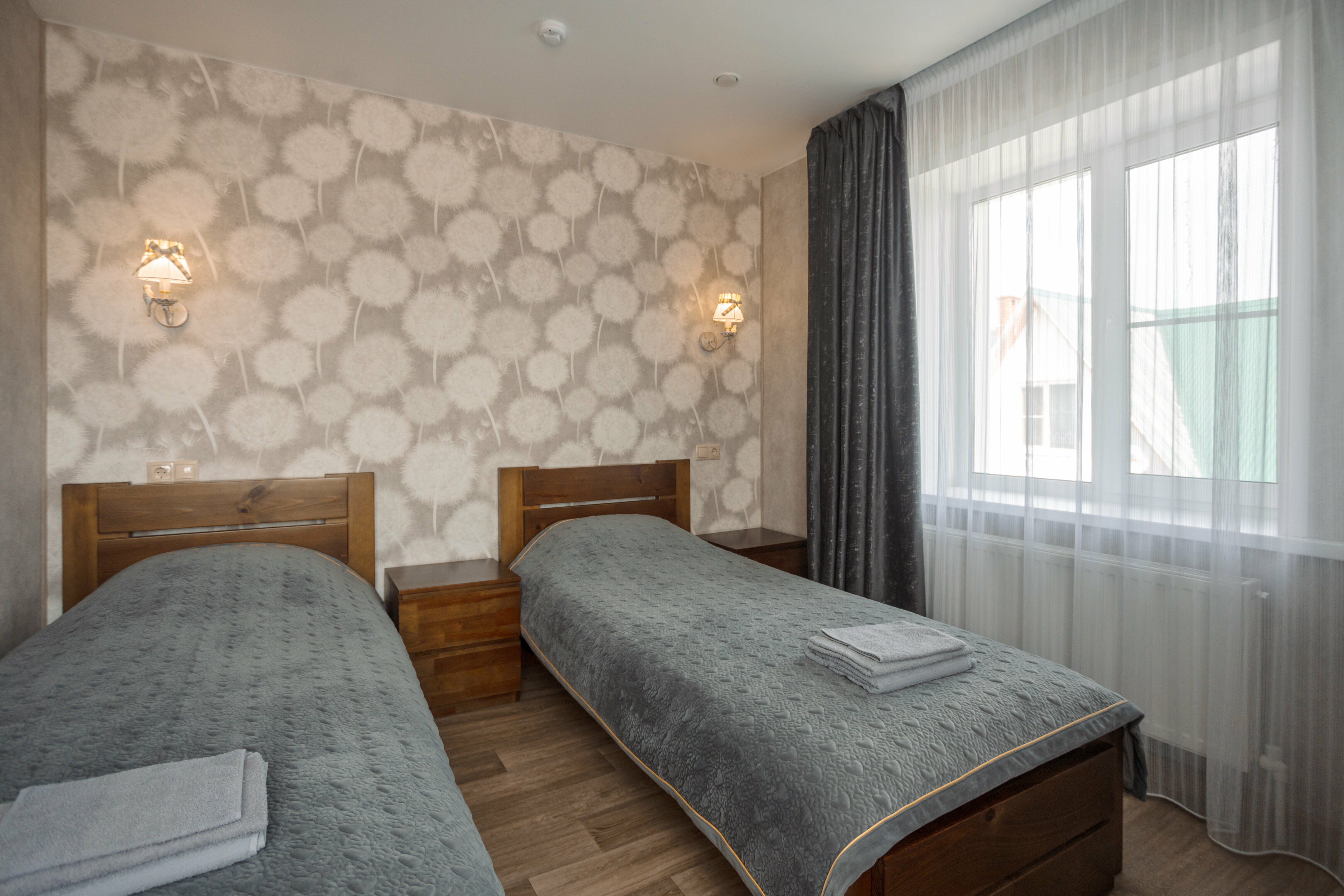 Двухместный номер с 2 отдельными кроватями и душем