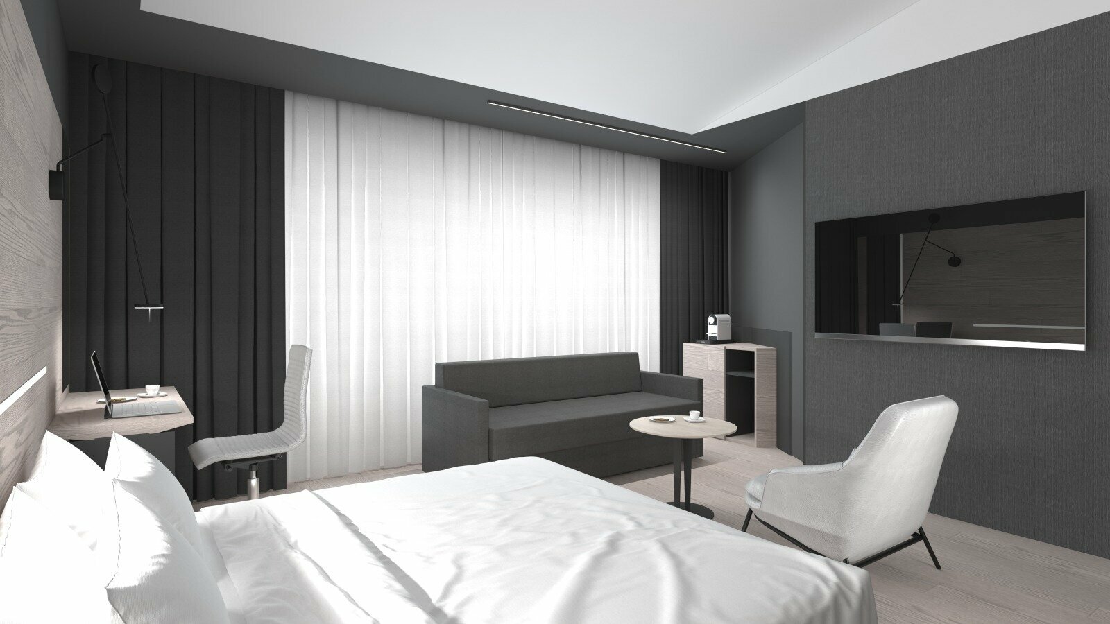 Полулюкс Borea с 1 кроватью king-size  (новый корпус Borea Suites)