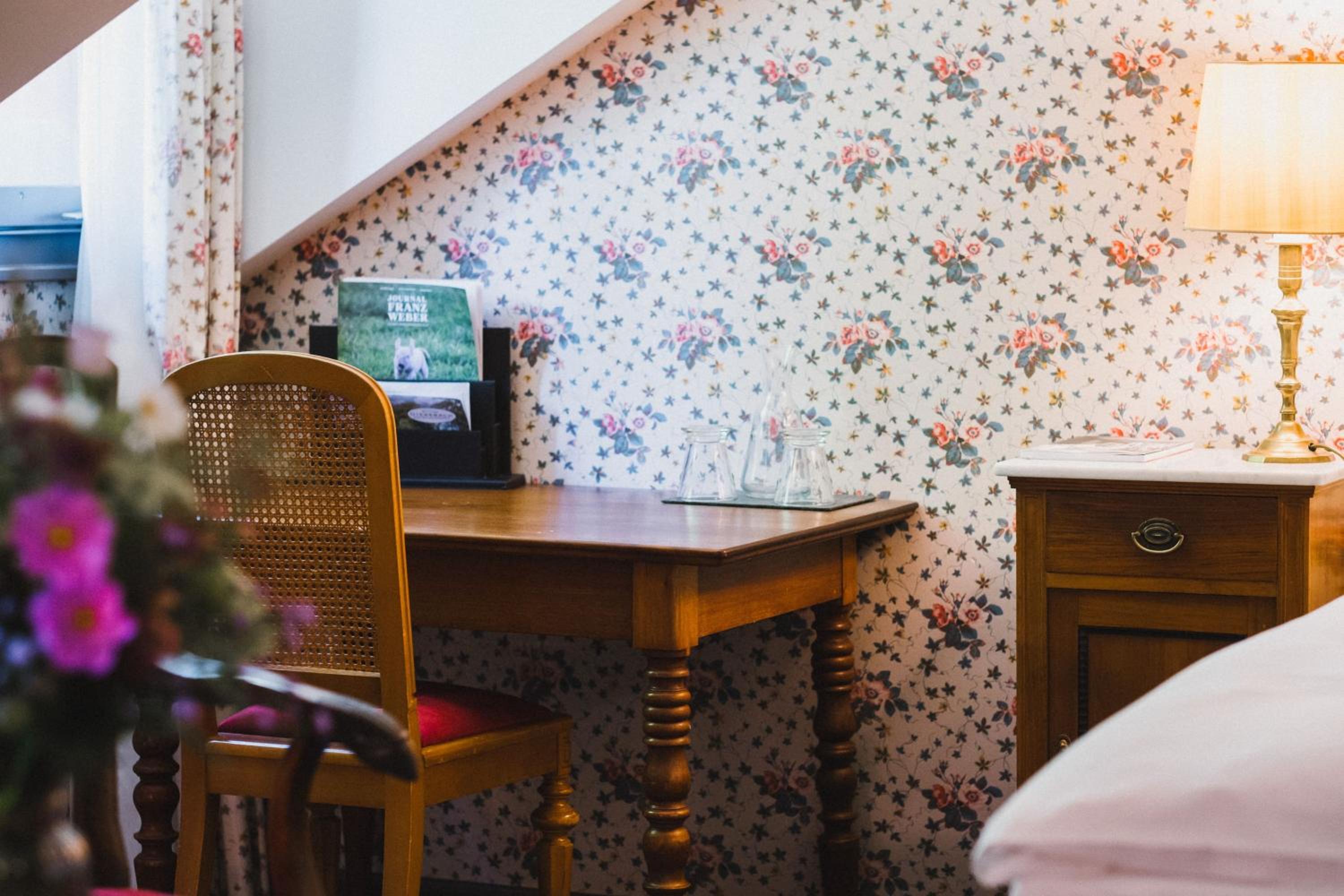 Single room with waterfall view