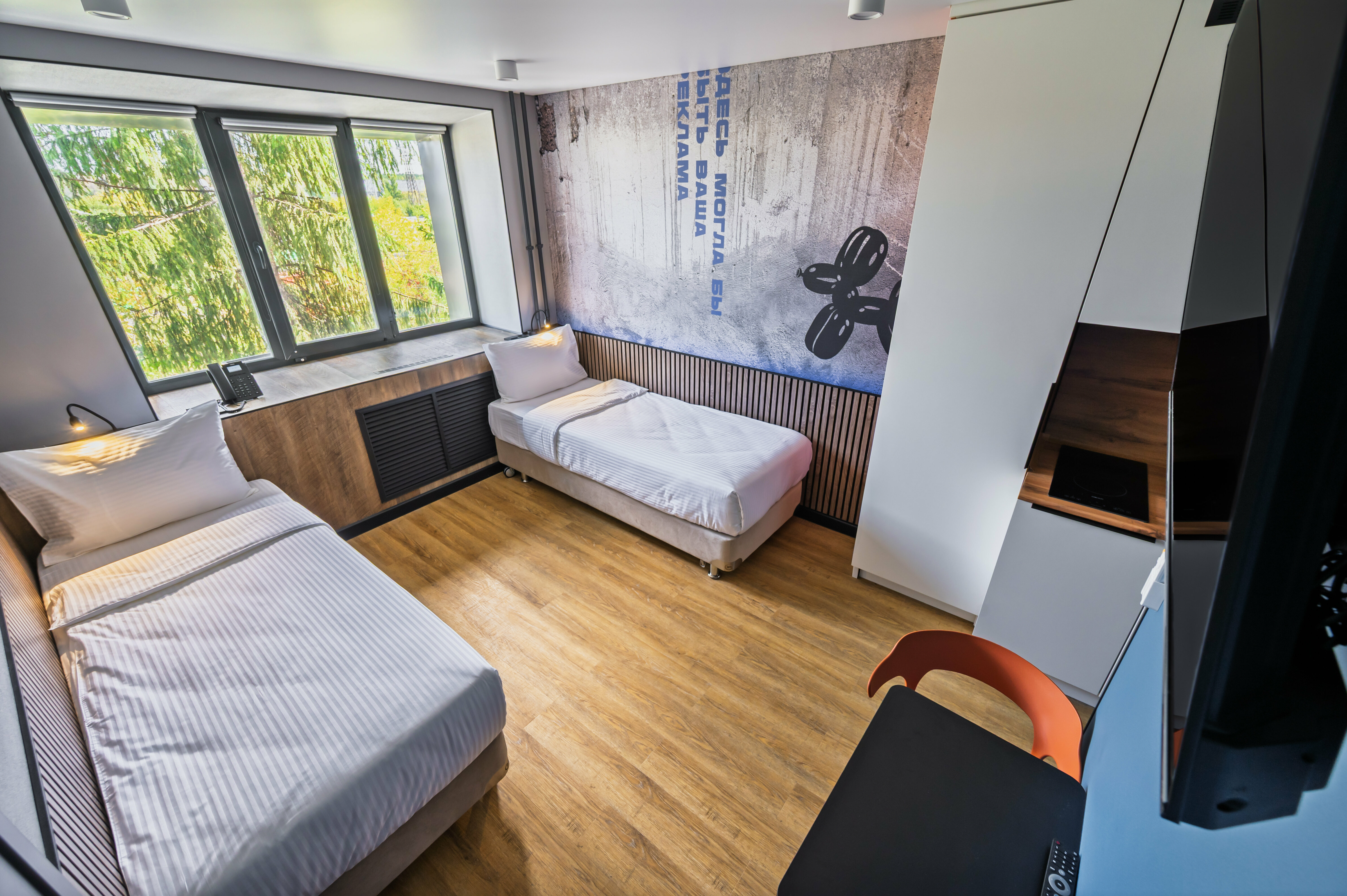 Стандарт с 2 односпальными кроватями