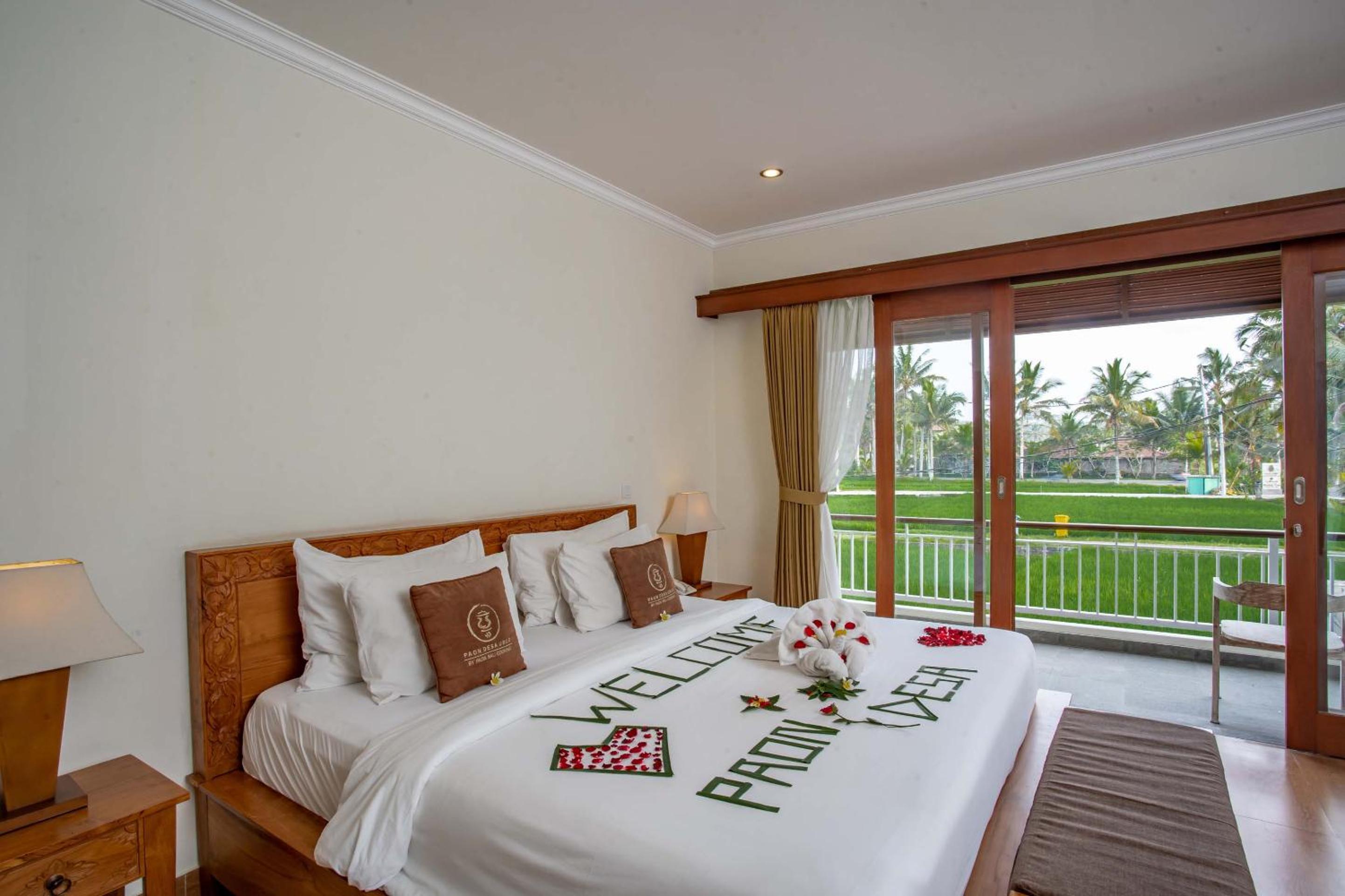 Suite Balcony with Rice Field View