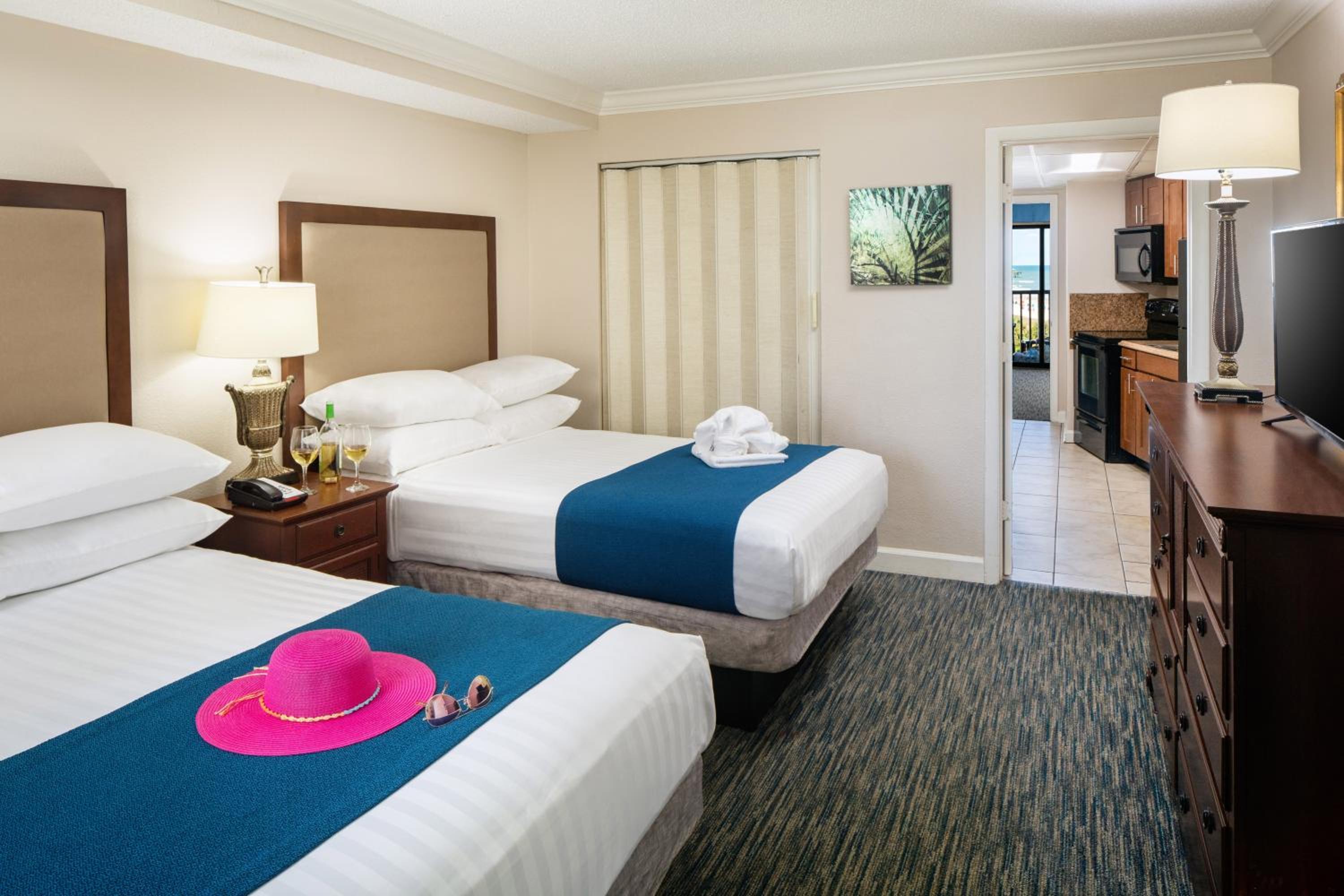Tower Oceanview Suite - 2 Double Beds with 1 Double Murphy Bed OR Sleeper Sofa