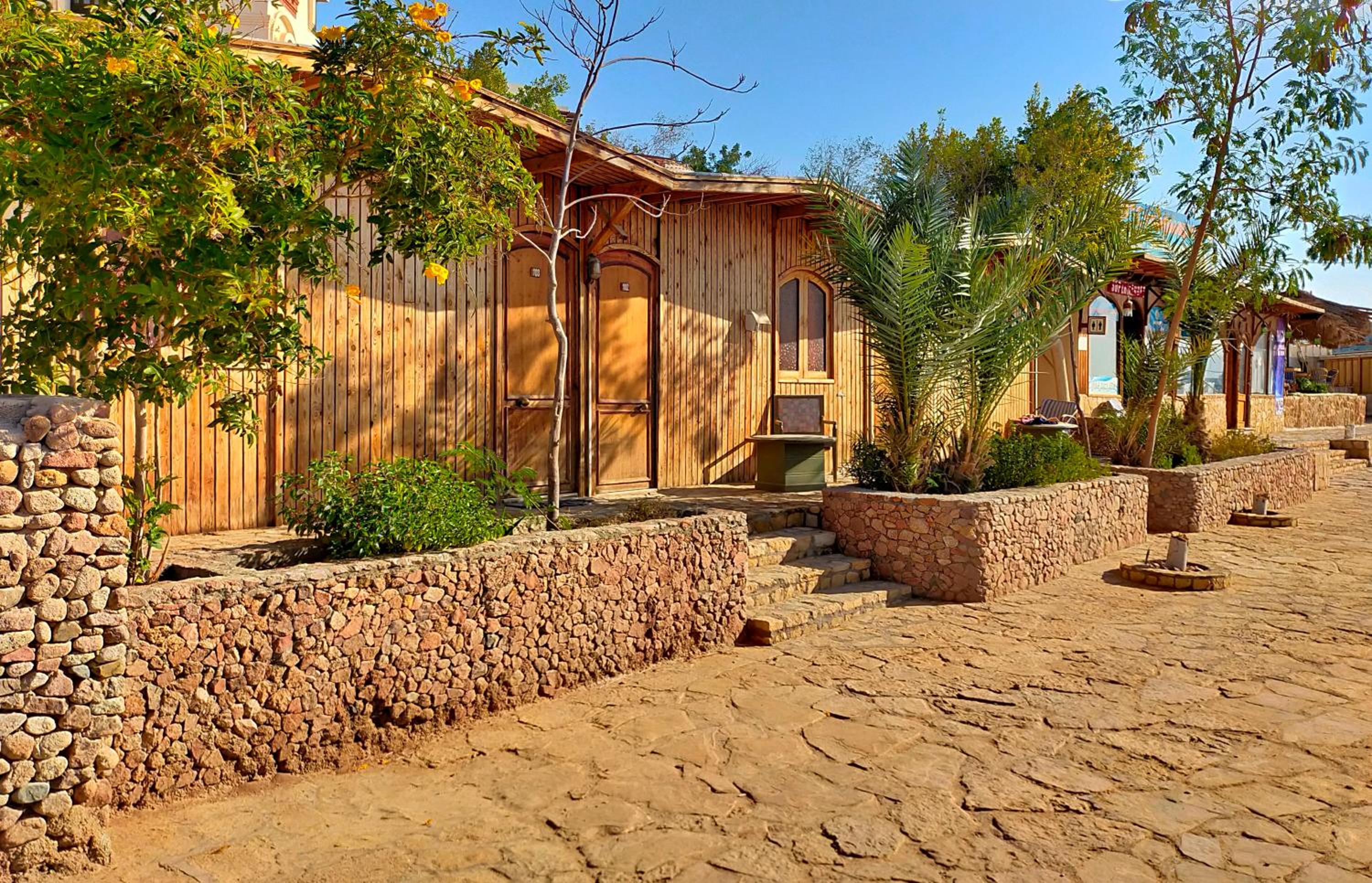 Wooden Beach Cabin Room
