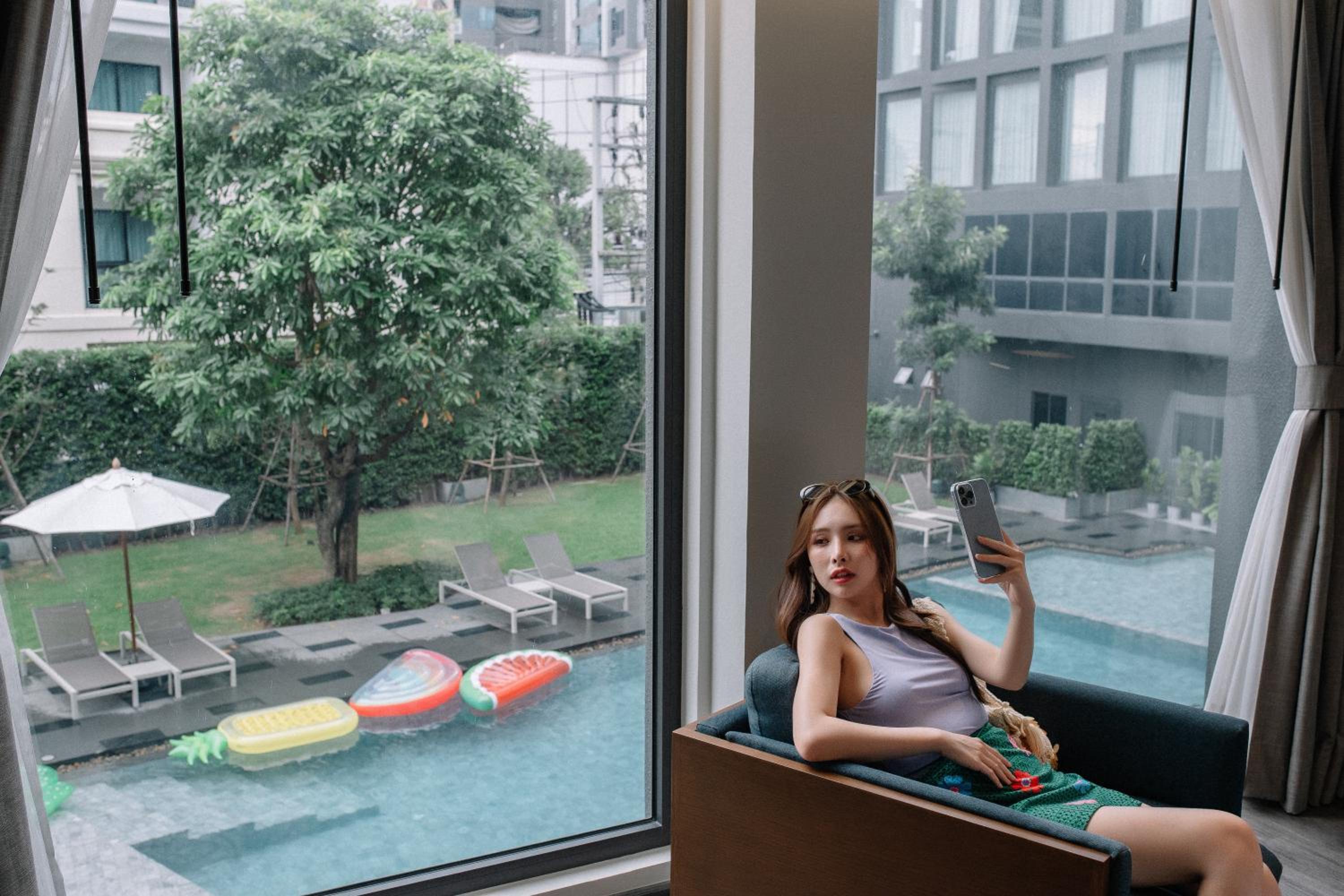 Deluxe Double Room with Pool View - Non-Smoking