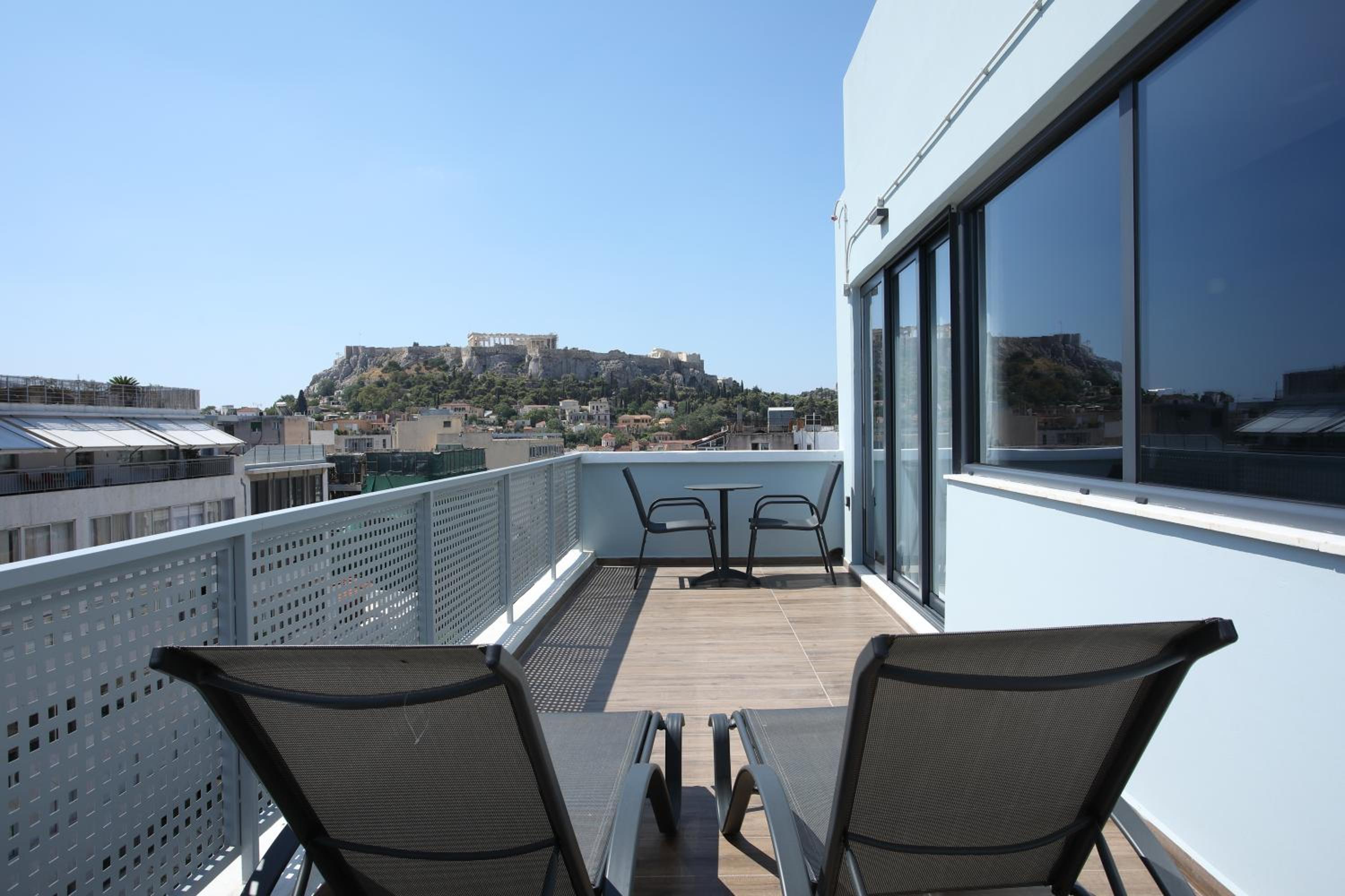 Deluxe Double Room with Balcony and Acropolis View