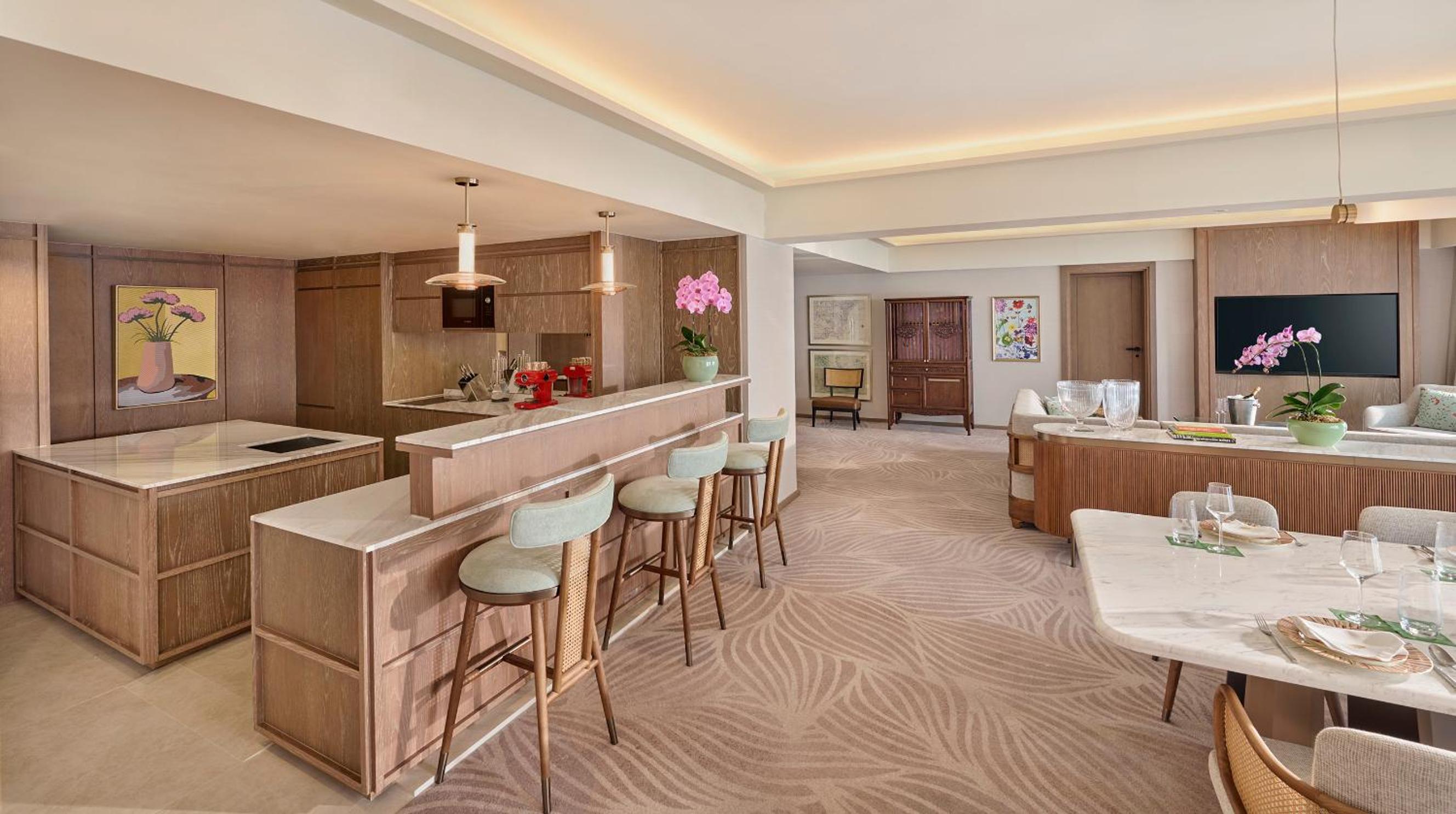 Three-Bedroom Residential Suite with Balcony