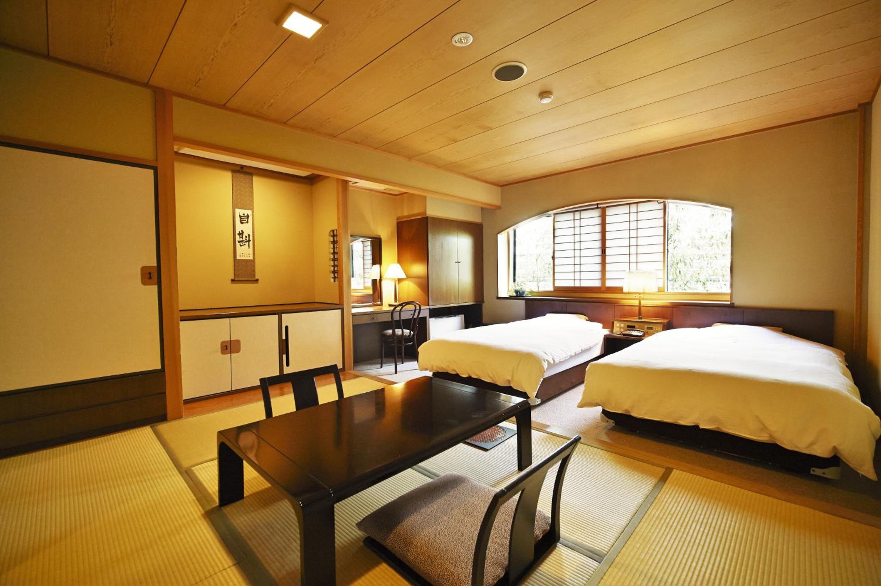 Room with Tatami Area and Shared Bathroom