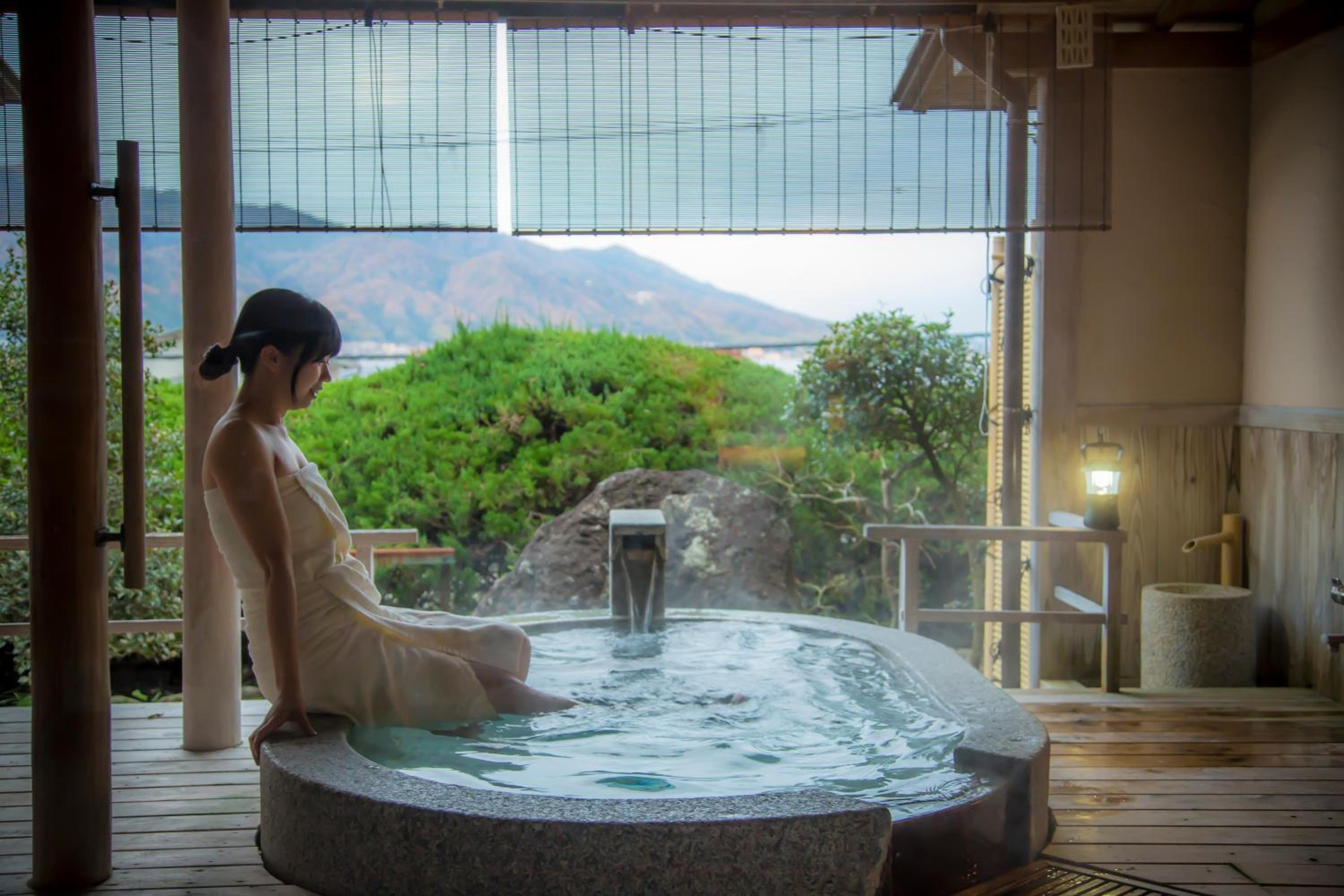 Japanese-Style Room with Open-Air Bath