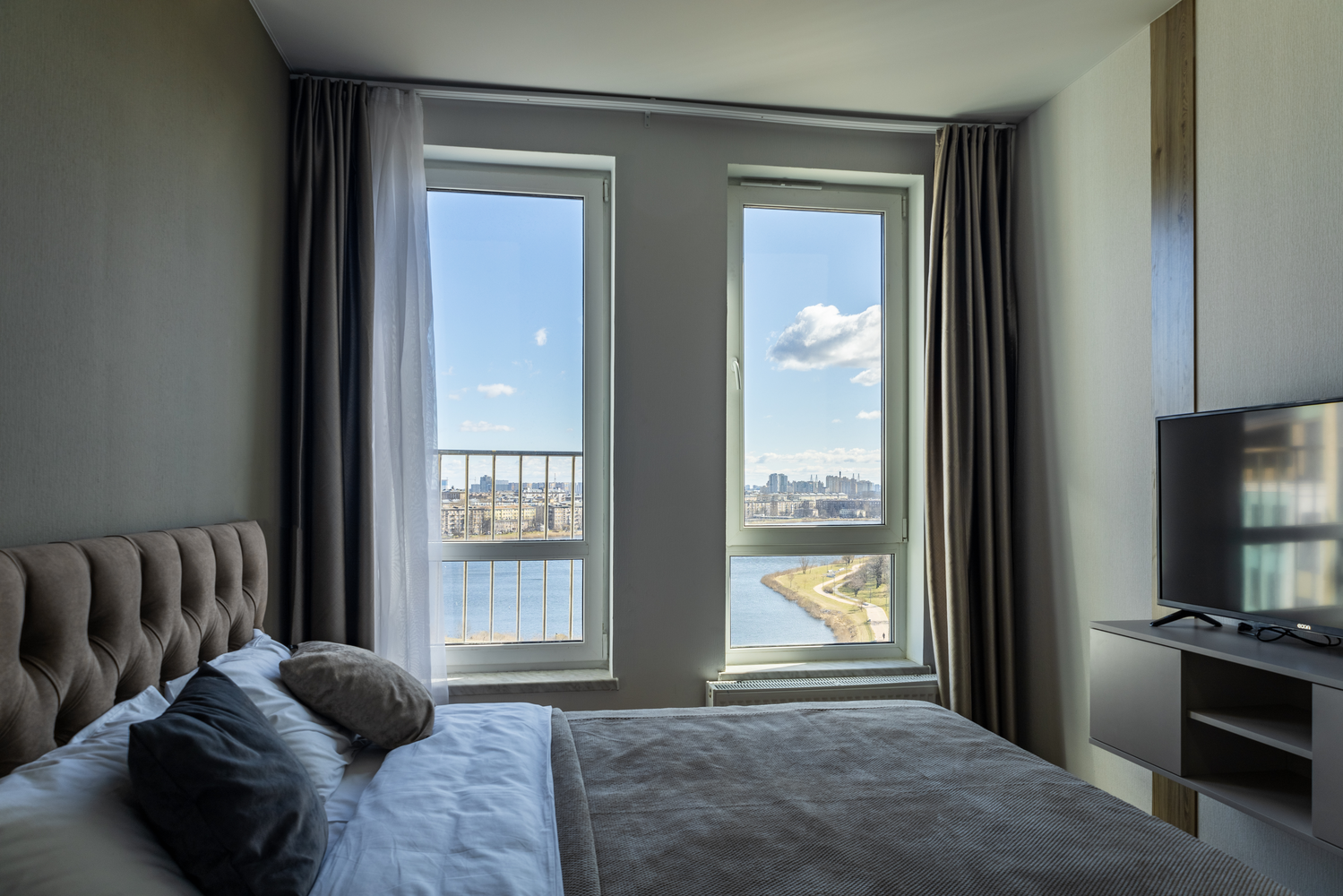 Стандартный номер с кроватью размера «queen size» и собственной ванной комнатой