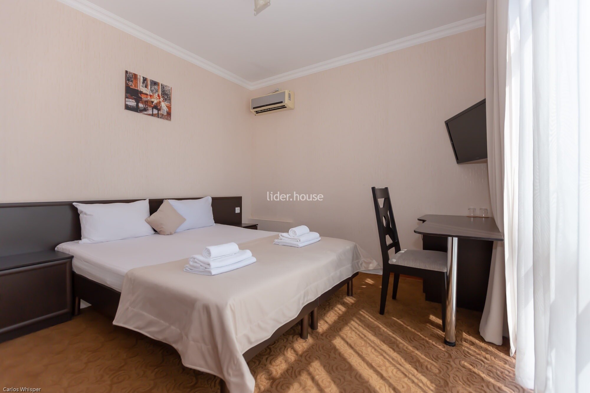 Двухместный номер с балконом (внутренний двор)