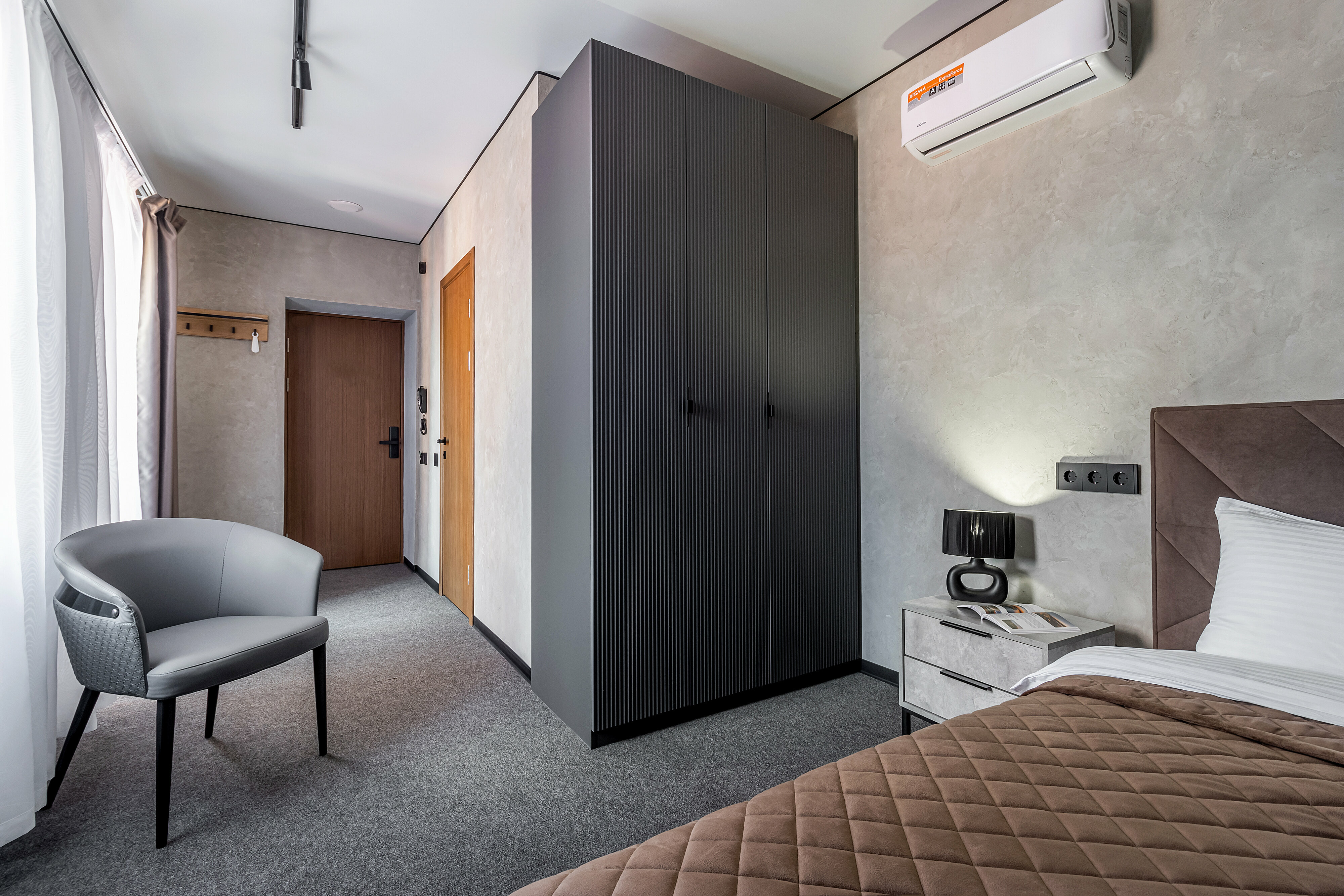 Двухместный номер с 1 кроватью и балконом