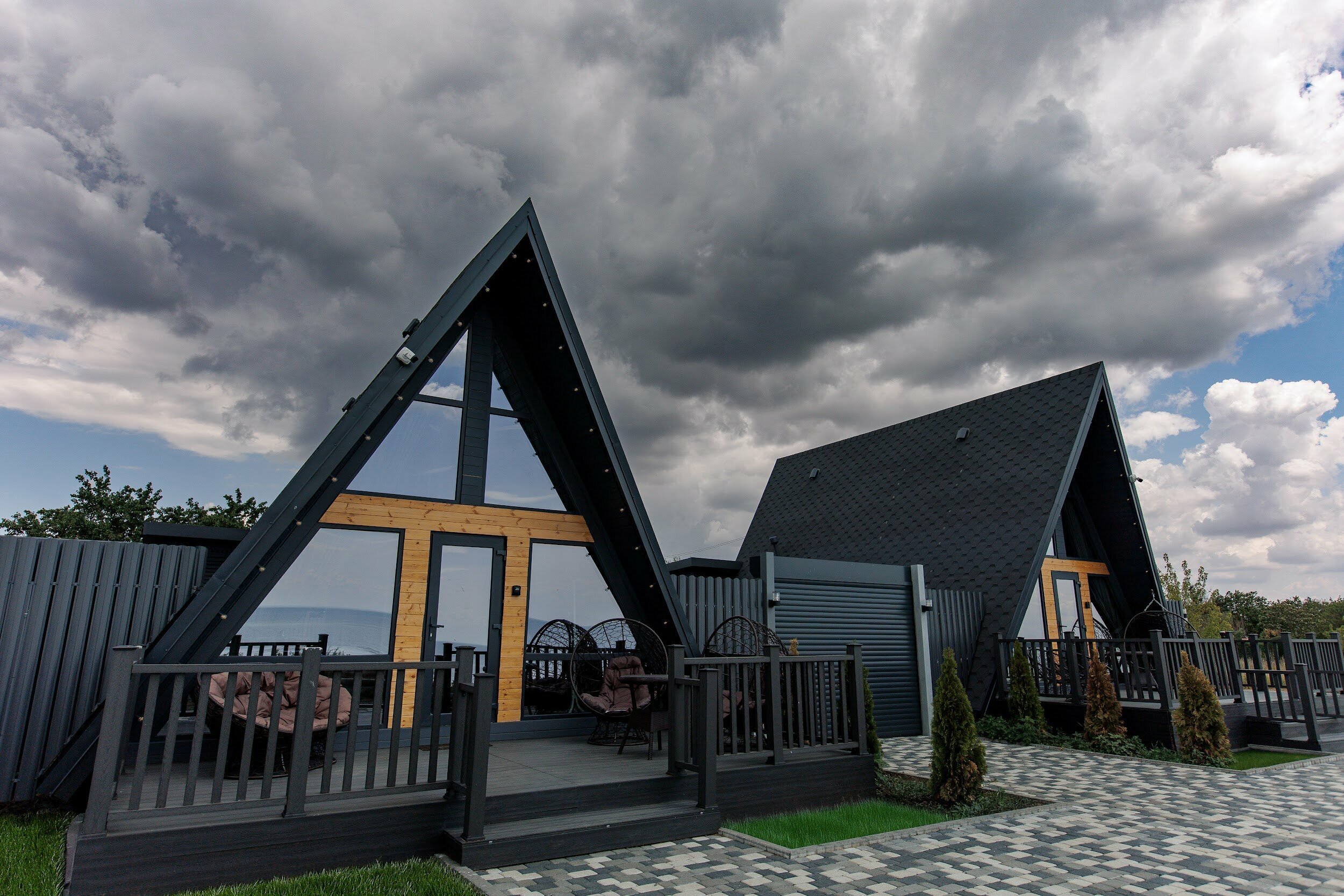 A-фрейм с купелью фурако