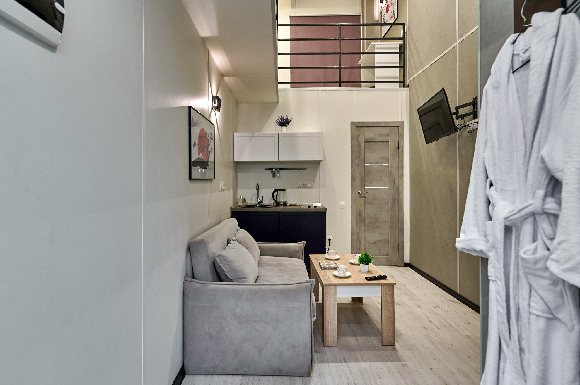 Двухуровневый номер-студия