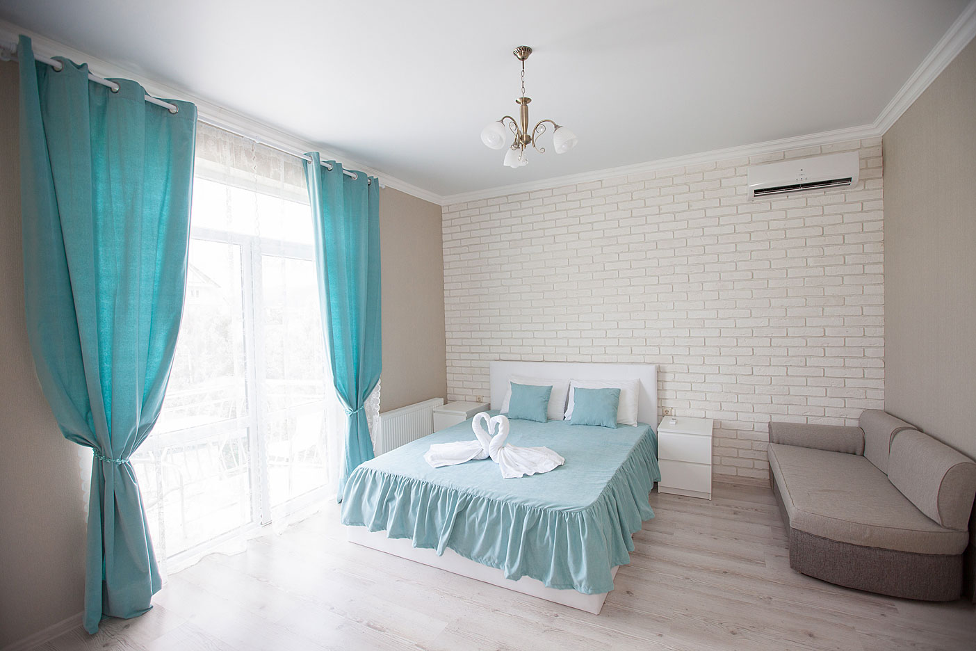 Двухместный номер с 1 кроватью и балконом