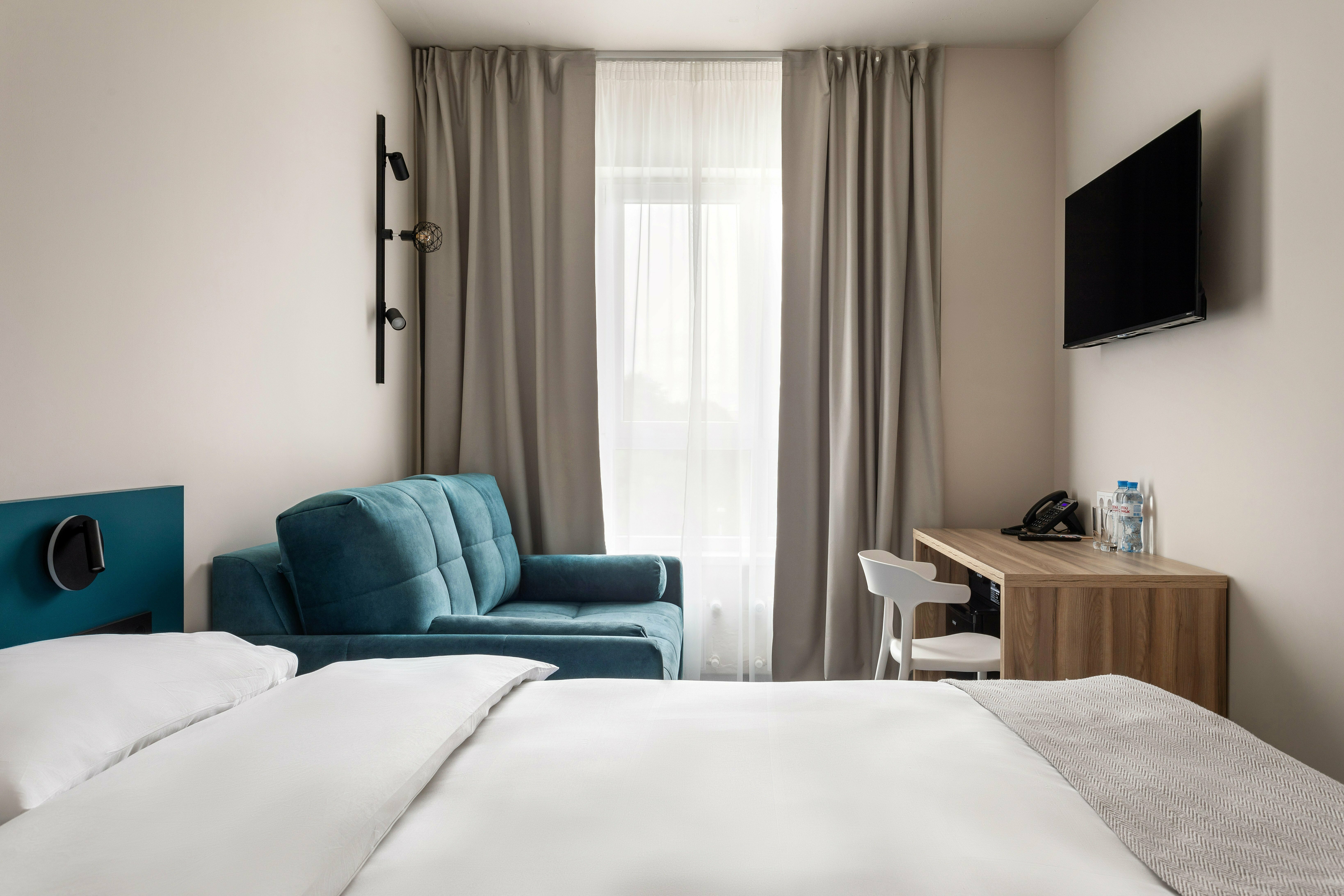 Семейный Супериор с 1 кроватью Queen-size или 2 односпальными кроватями 80х200см