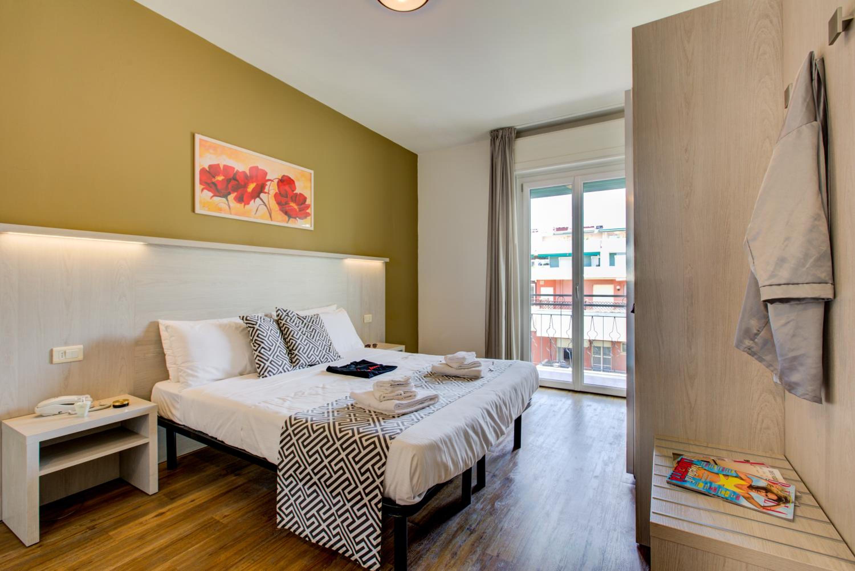 Double or Twin Room with Side Sea View and Balcony