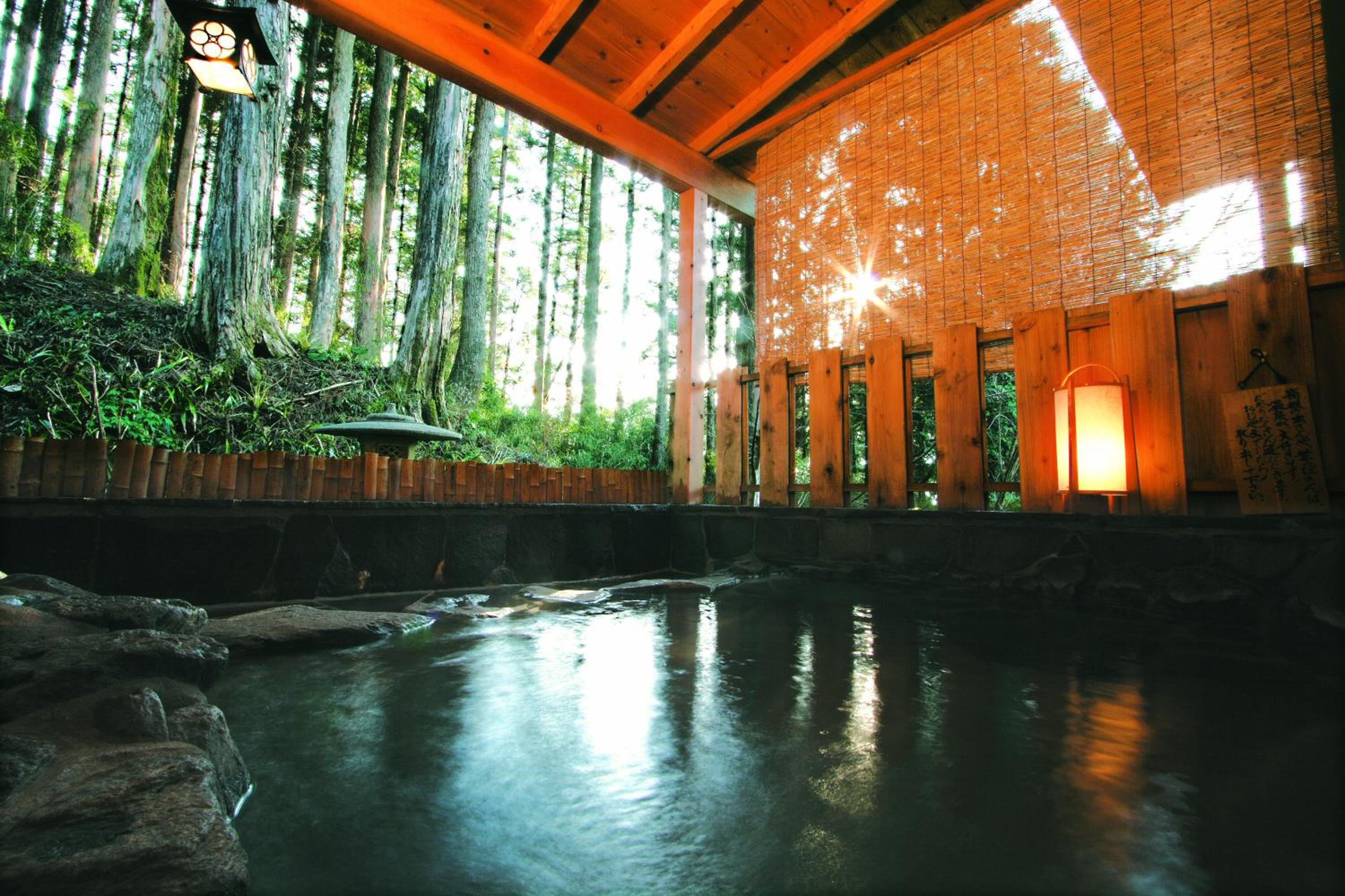 Room Selected at Check-In with Open-Air Bath