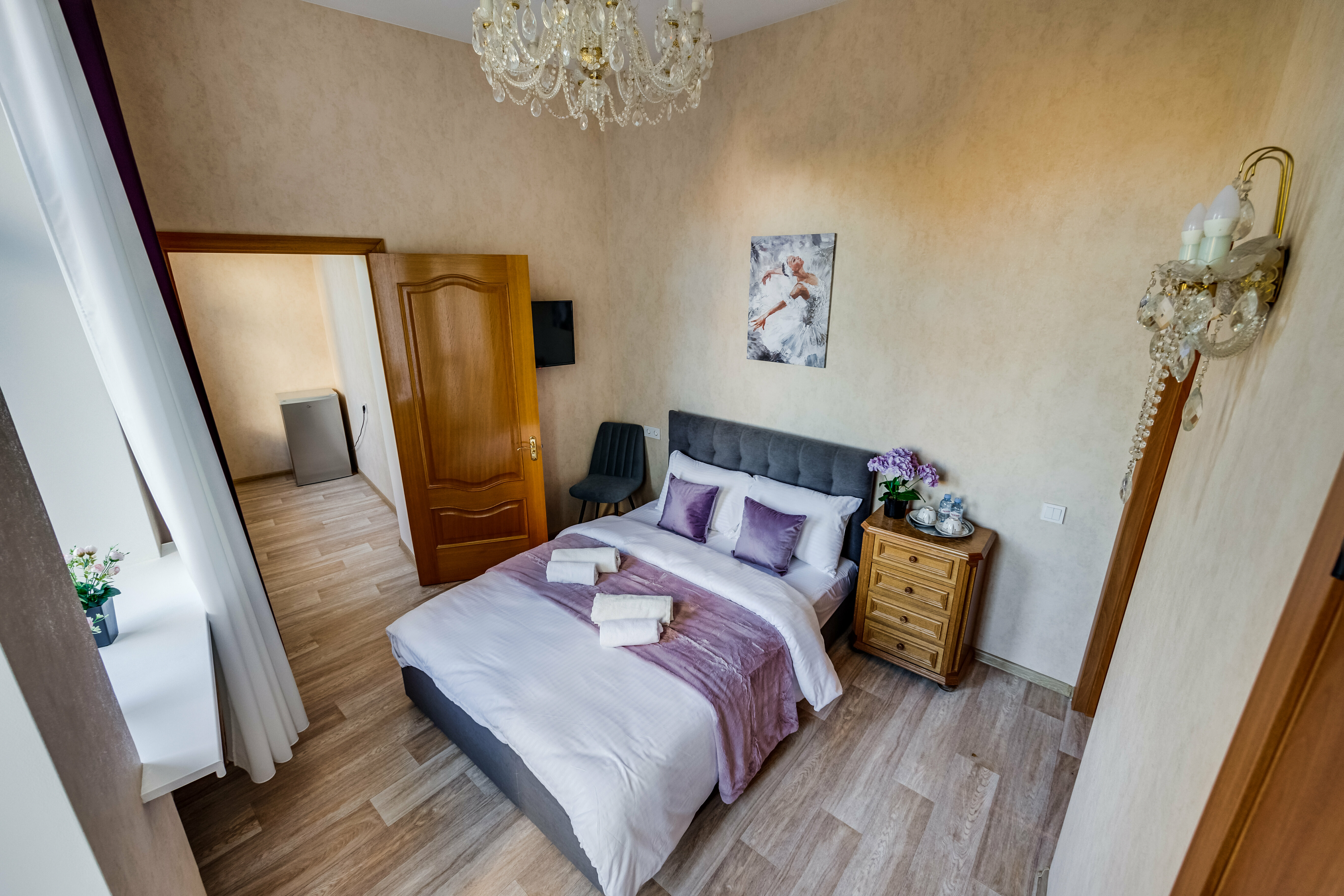 Двухместный номер с 1 кроватью и балконом